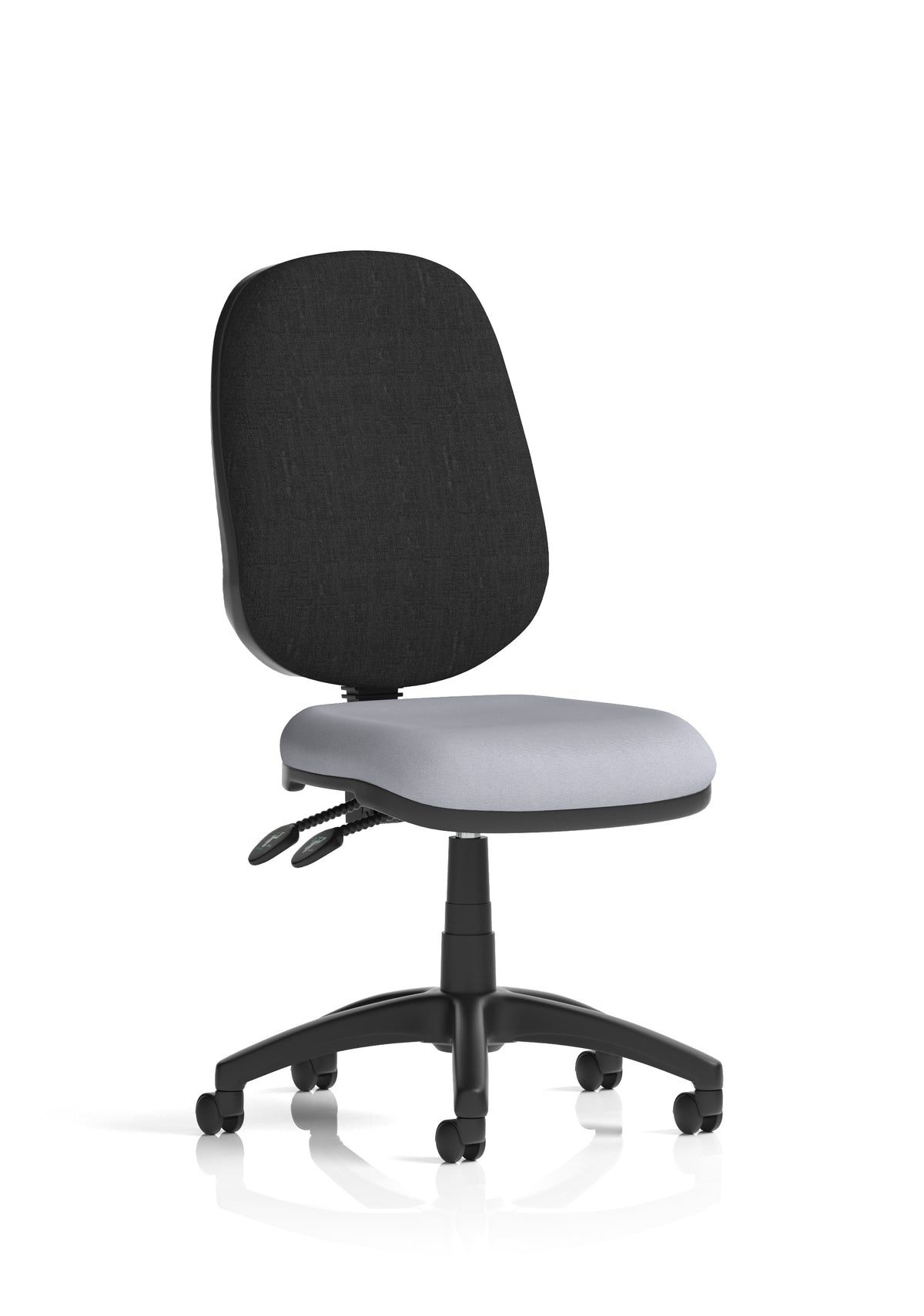 Ives Medium Back Task Operator Office Chair Bespoke Quest Shell Black None - Industrious Decor
