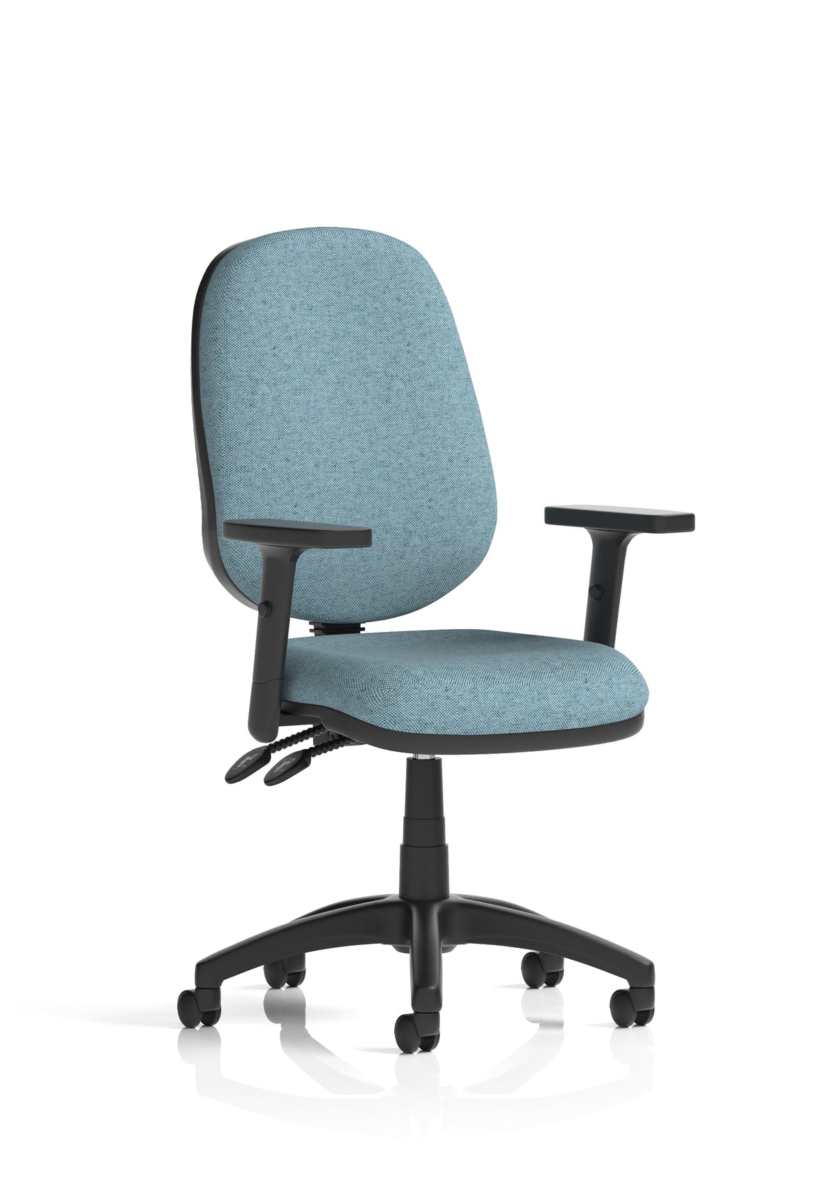 Ives Medium Back Task Operator Office Chair Bespoke Rivet Quench Matching Bespoke Colour With Height Adjustable Arms - Industrious Decor