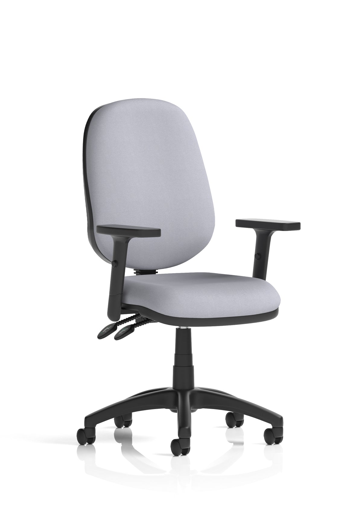 Ives Medium Back Task Operator Office Chair Bespoke Quest Shell Matching Bespoke Colour With Height Adjustable Arms - Industrious Decor