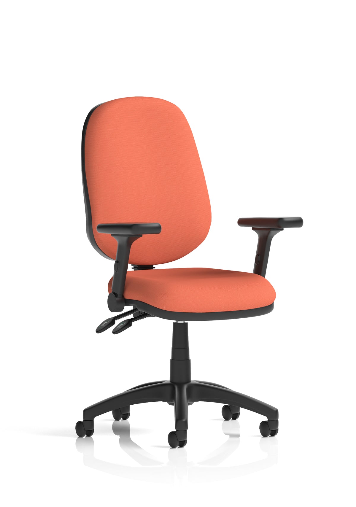 Ives Medium Back Task Operator Office Chair Bespoke Quest Crab Matching Bespoke Colour With Height Adjustable And Folding Arms - Industrious Decor