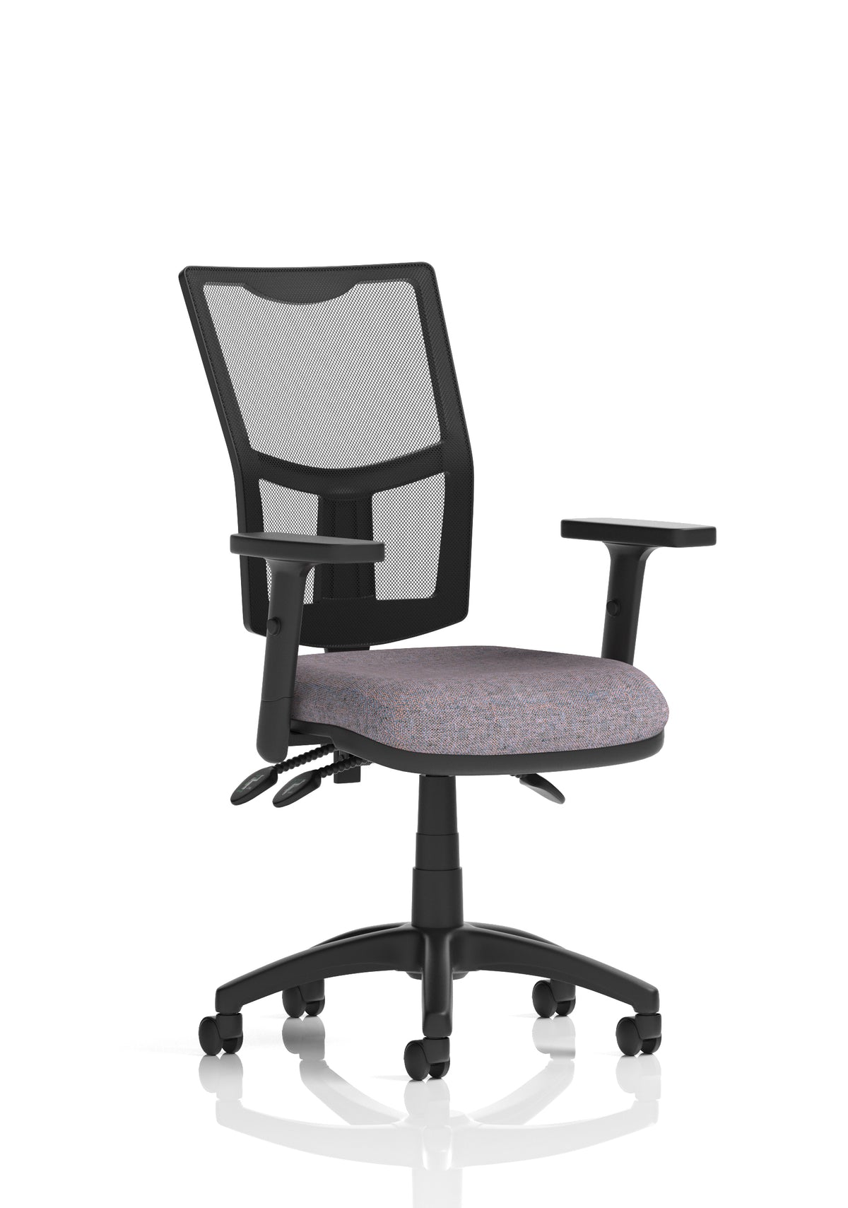Windham Medium Back Mesh Task Chair | Gas Height | Independent Tilt | Height Adjustable Back Bespoke Rivet Fuse With Height Adjustable Arms - Industrious Decor
