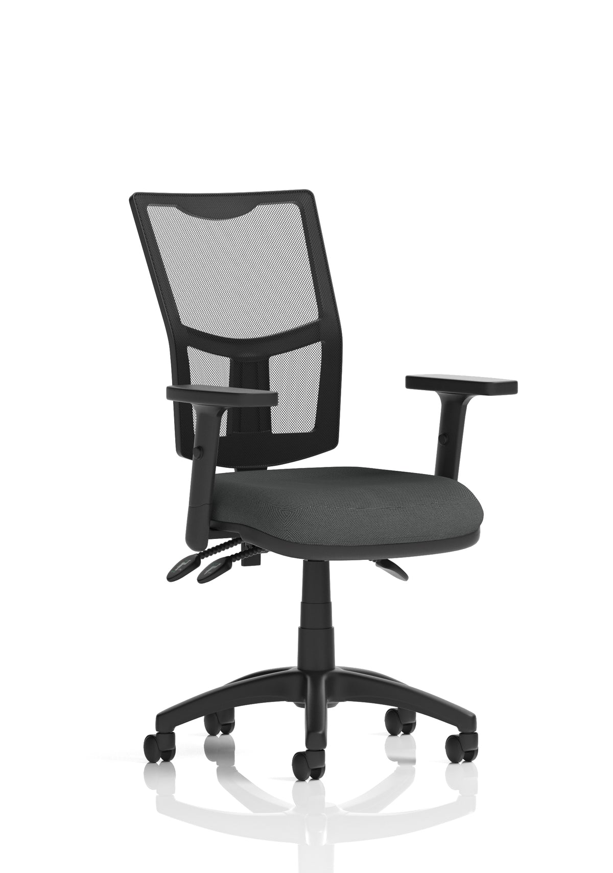 Windham Medium Back Mesh Task Chair | Gas Height | Independent Tilt | Height Adjustable Back Bespoke Quest Mussel With Height Adjustable Arms - Industrious Decor