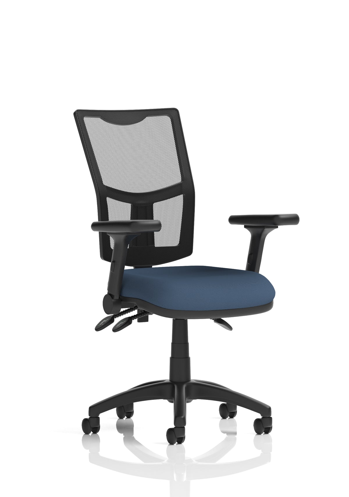 Windham Medium Back Mesh Task Chair | Gas Height | Independent Tilt | Height Adjustable Back Bespoke Quest Whelk With Height Adjustable And Folding Arms - Industrious Decor