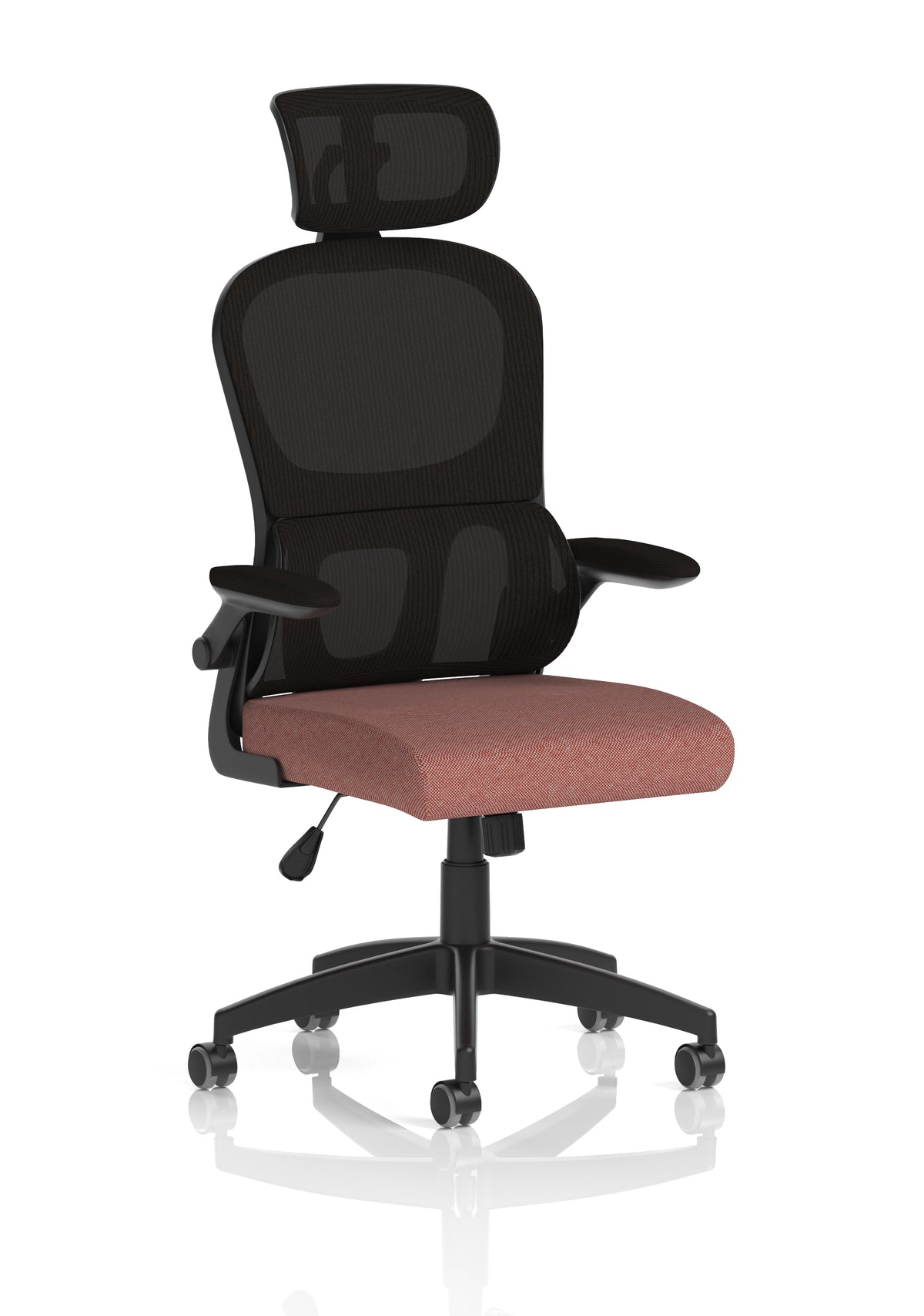 Iris Task Operator Mesh Back Fabric Seat With Headrest Bespoke Rivet Forge - Industrious Decor
