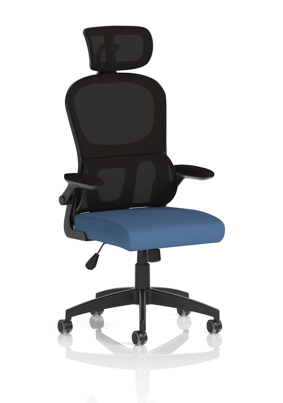 Iris Task Operator Mesh Back Fabric Seat With Headrest Bespoke Quest Limpet - Industrious Decor
