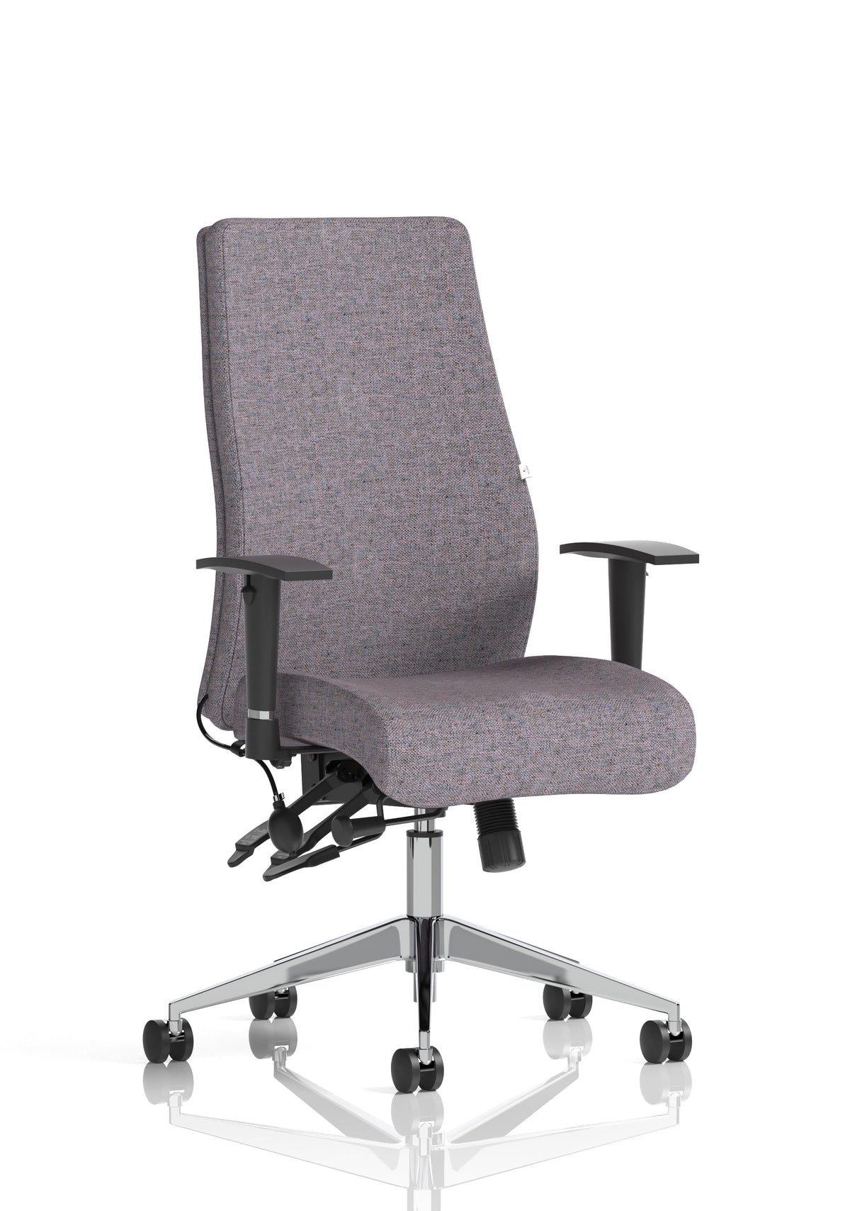 Silverton 24Hr High Back Ergonomic Task Chair | Independent Tilt | Adjustable Lumbar & Headrest Bespoke Rivet Fuse Matching Bespoke Colour None - Industrious Decor