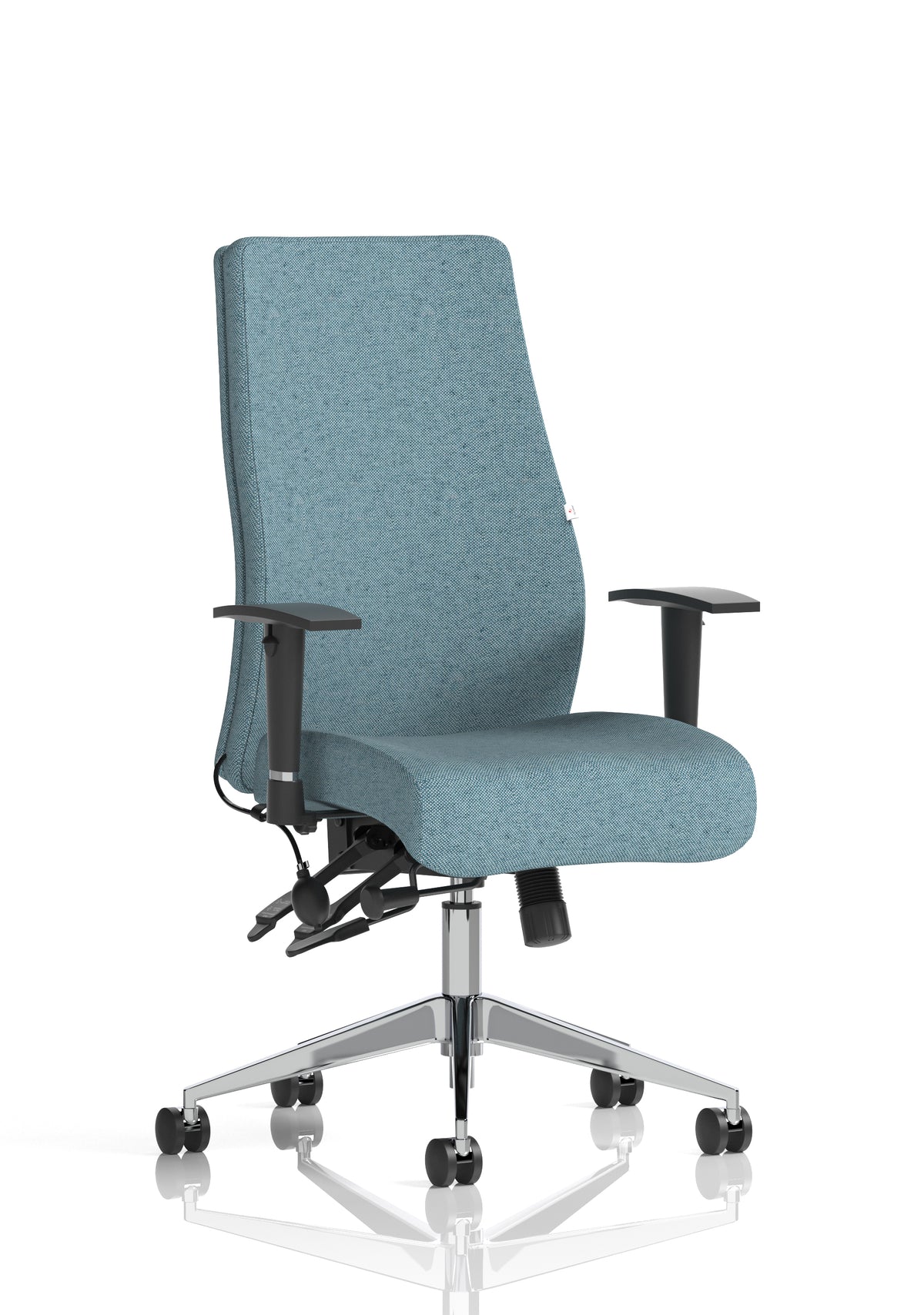 Silverton 24Hr High Back Ergonomic Task Chair | Independent Tilt | Adjustable Lumbar & Headrest Bespoke Rivet Quench Matching Bespoke Colour None - Industrious Decor