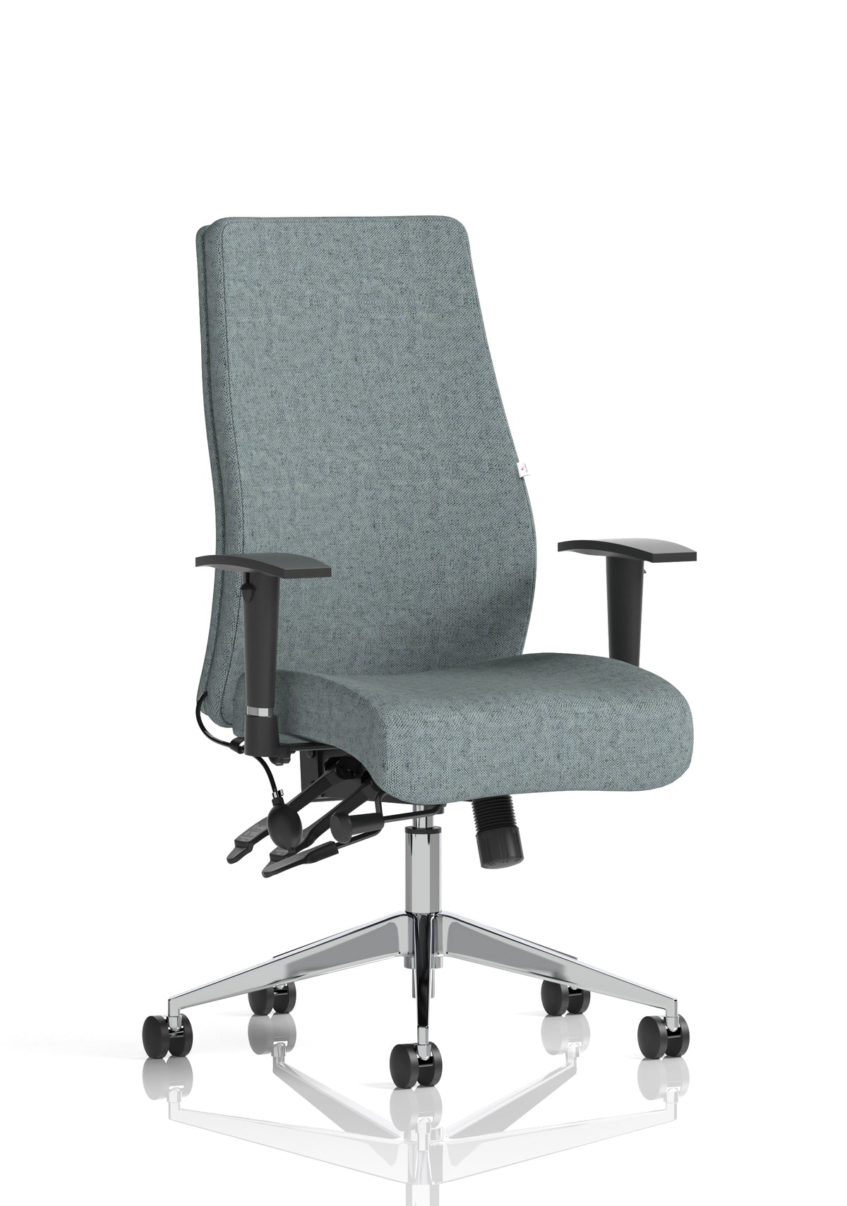 Silverton 24Hr High Back Ergonomic Task Chair | Independent Tilt | Adjustable Lumbar & Headrest Bespoke Rivet Tensile Matching Bespoke Colour None - Industrious Decor