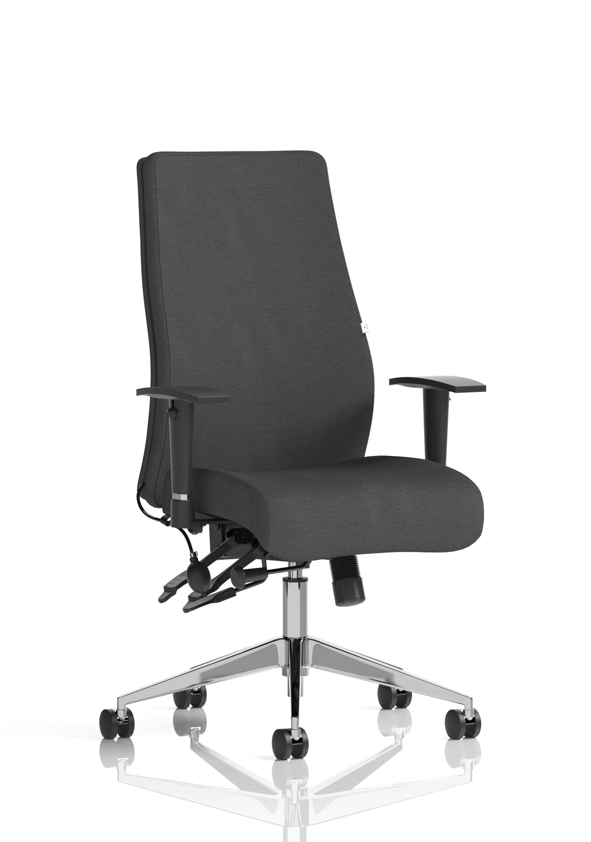 Silverton 24Hr High Back Ergonomic Task Chair | Independent Tilt | Adjustable Lumbar & Headrest Bespoke Quest Mussel Matching Bespoke Colour None - Industrious Decor