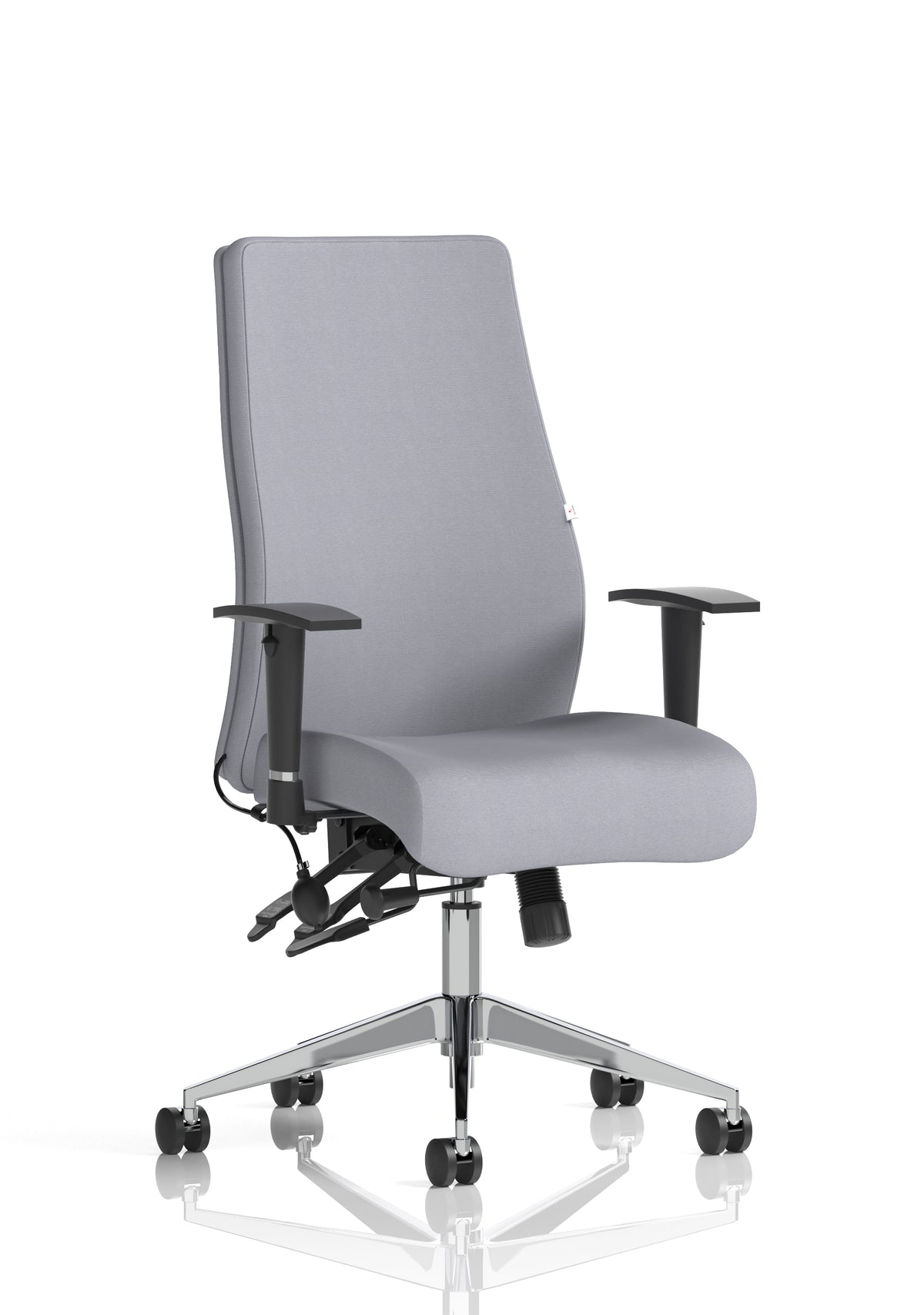Silverton 24Hr High Back Ergonomic Task Chair | Independent Tilt | Adjustable Lumbar & Headrest Bespoke Quest Shell Matching Bespoke Colour None - Industrious Decor