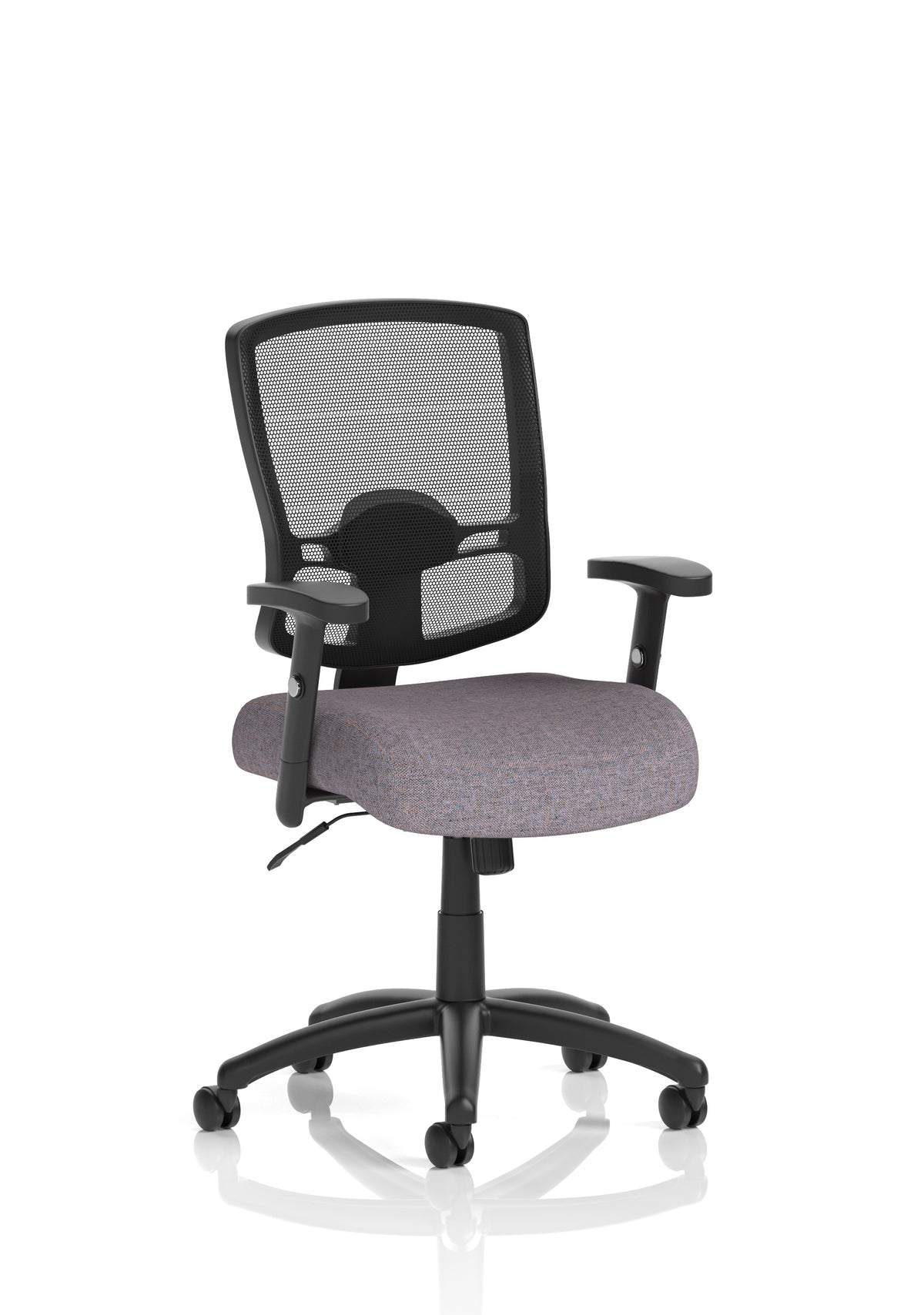 Montfort Medium Mesh Back Task Operator Office Chair with Arms Bespoke Rivet Fuse With Height Adjustable Arms - Industrious Decor