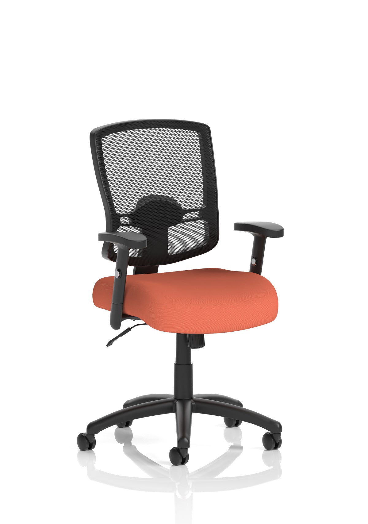 Montfort Medium Mesh Back Task Operator Office Chair with Arms Bespoke Quest Crab With Height Adjustable Arms - Industrious Decor