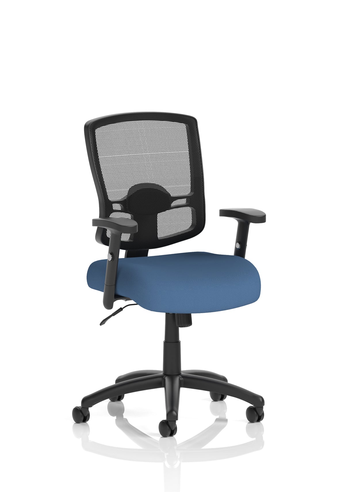 Montfort Medium Mesh Back Task Operator Office Chair with Arms Bespoke Quest Limpet With Height Adjustable Arms - Industrious Decor