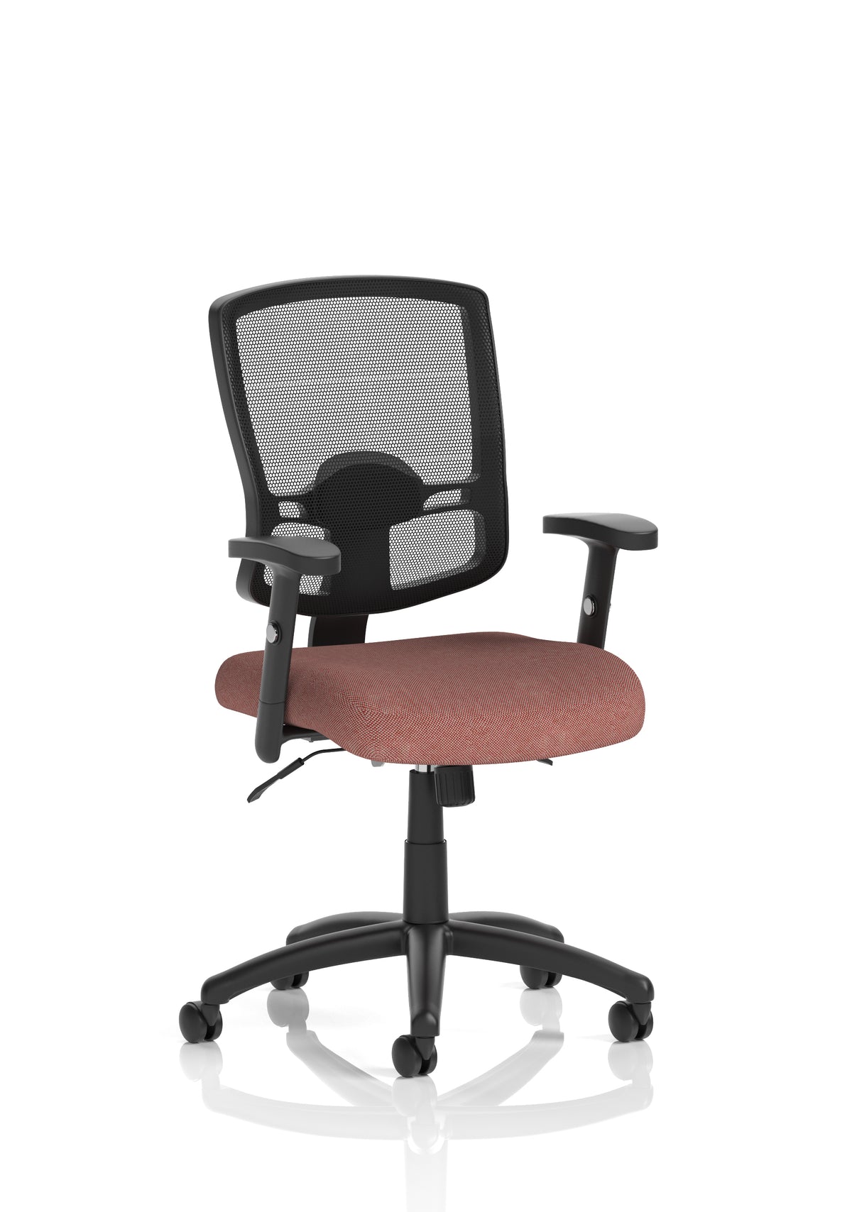 Corwin Medium Mesh Back Task Operator Office Chair with Arms Bespoke Rivet Forge With Height Adjustable Arms - Industrious Decor
