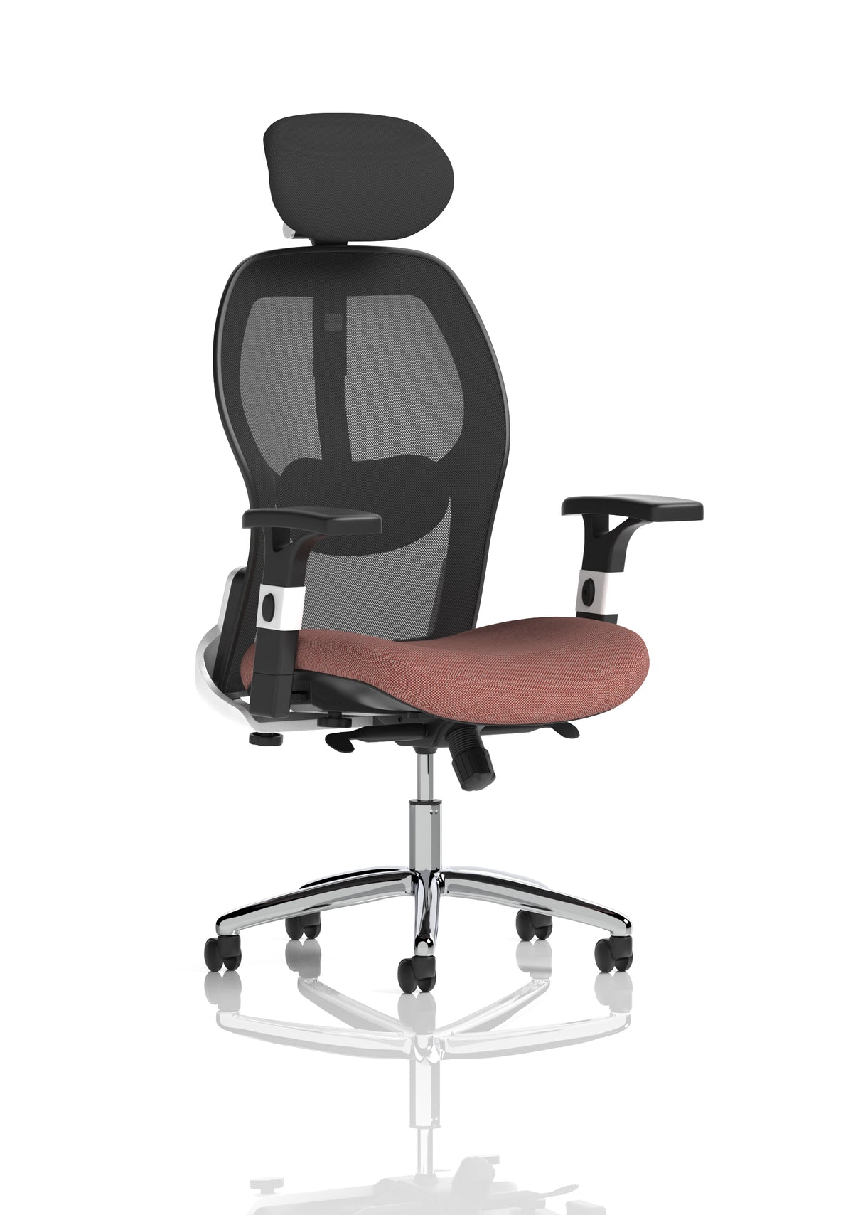 Marchbanks High Mesh Back Executive Office Chair Bespoke Rivet Forge - Industrious Decor