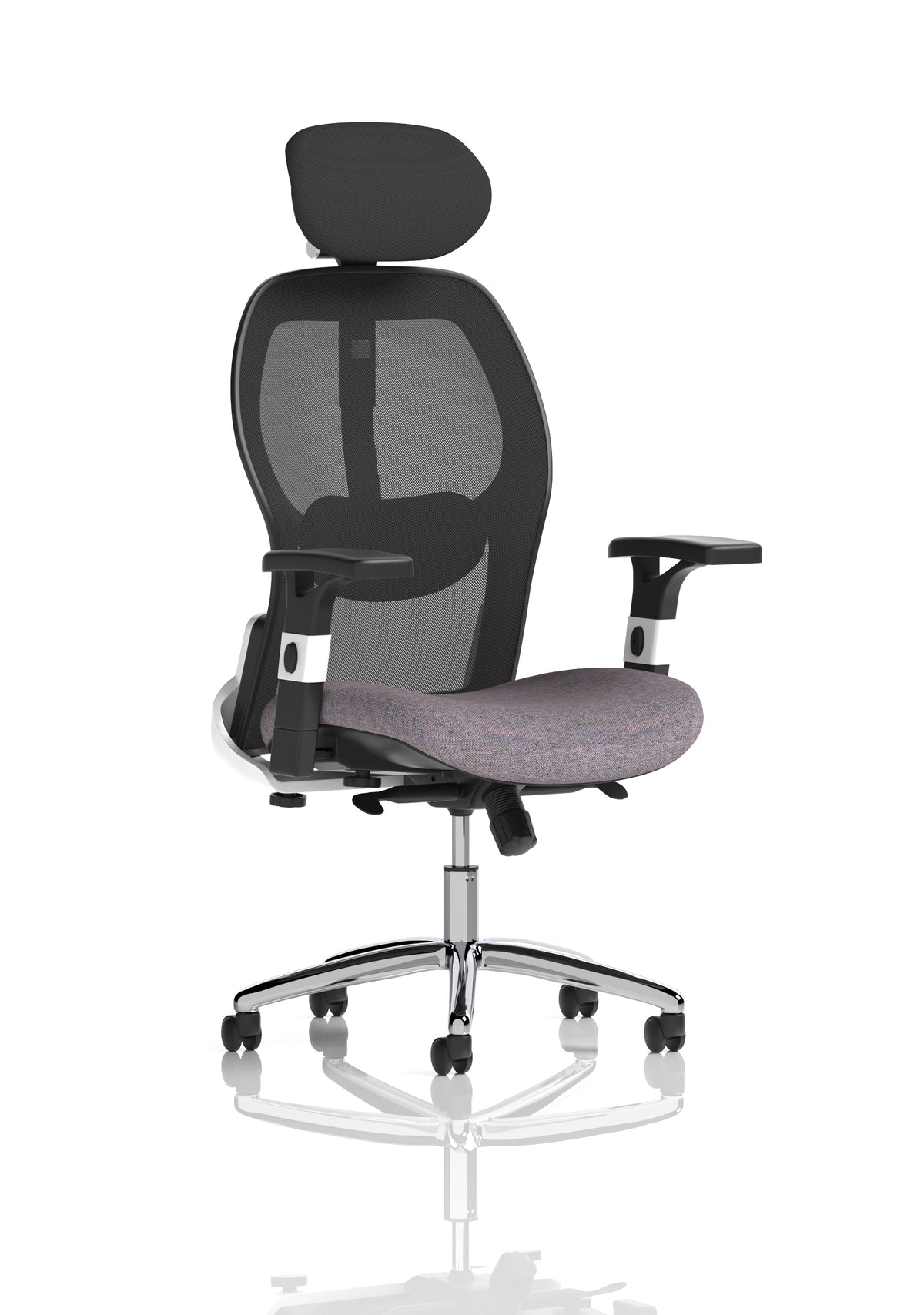 Marchbanks High Mesh Back Executive Office Chair Bespoke Rivet Fuse - Industrious Decor