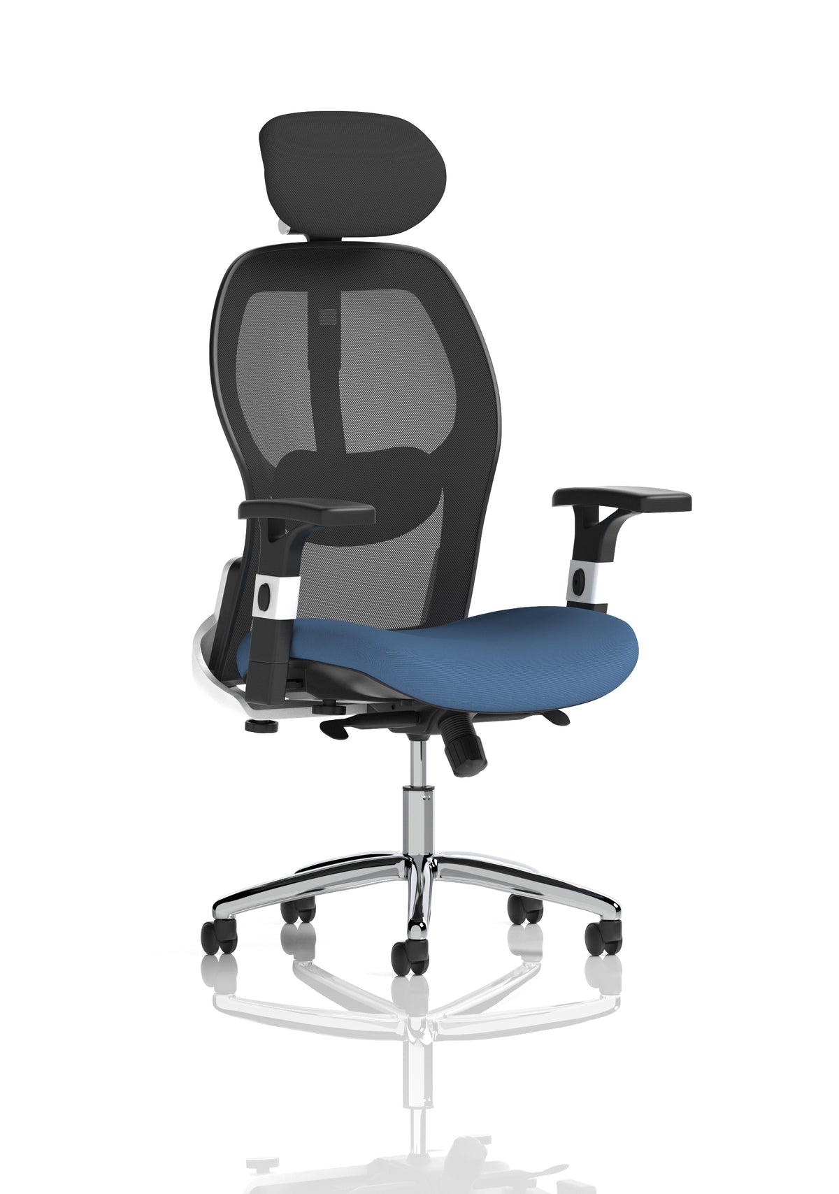 Marchbanks High Mesh Back Executive Office Chair Bespoke Quest Limpet - Industrious Decor
