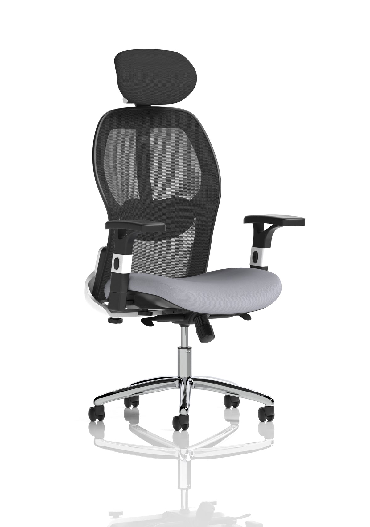Marchbanks High Mesh Back Executive Office Chair Bespoke Quest Shell - Industrious Decor
