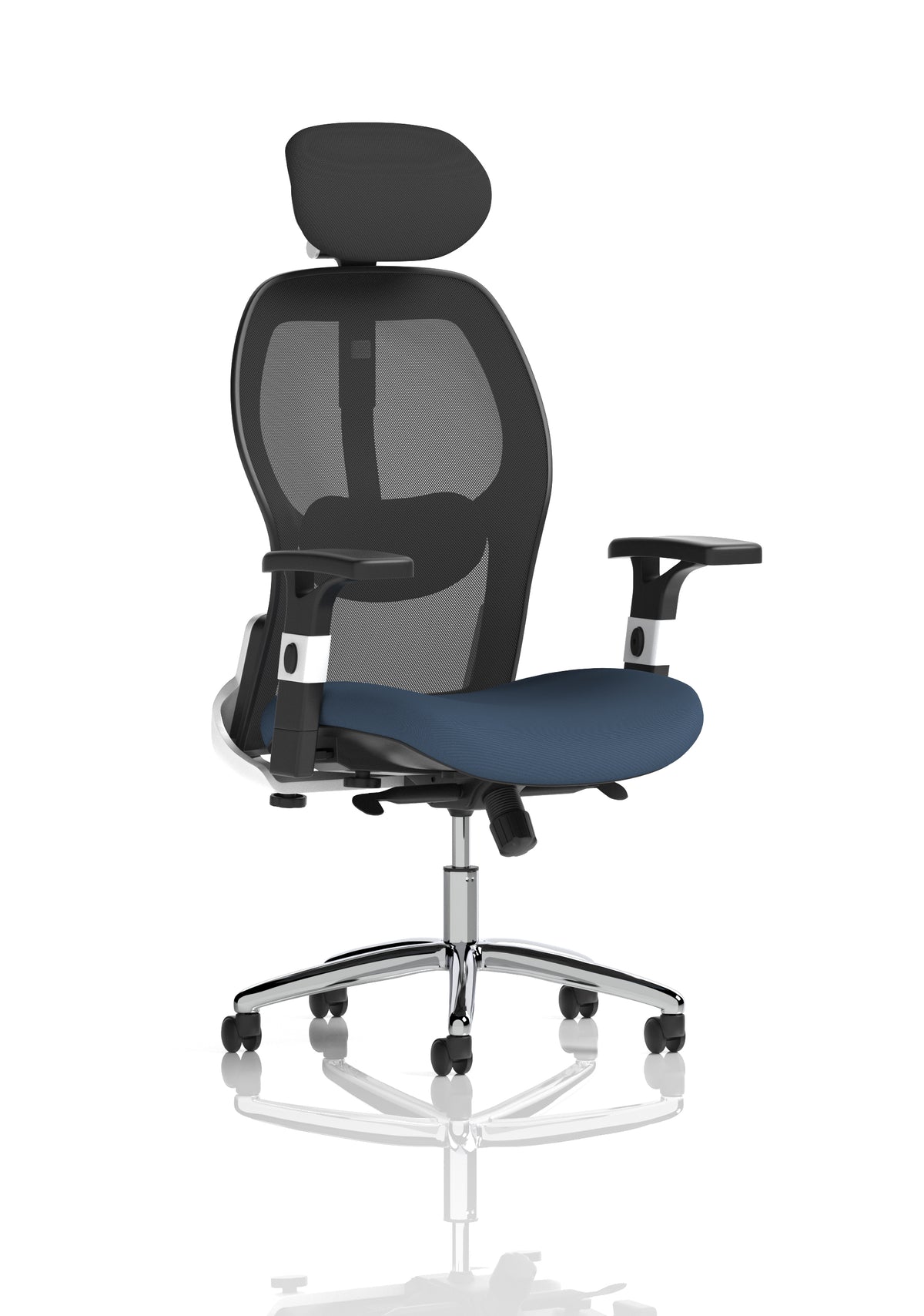 Marchbanks High Mesh Back Executive Office Chair Bespoke Quest Whelk - Industrious Decor