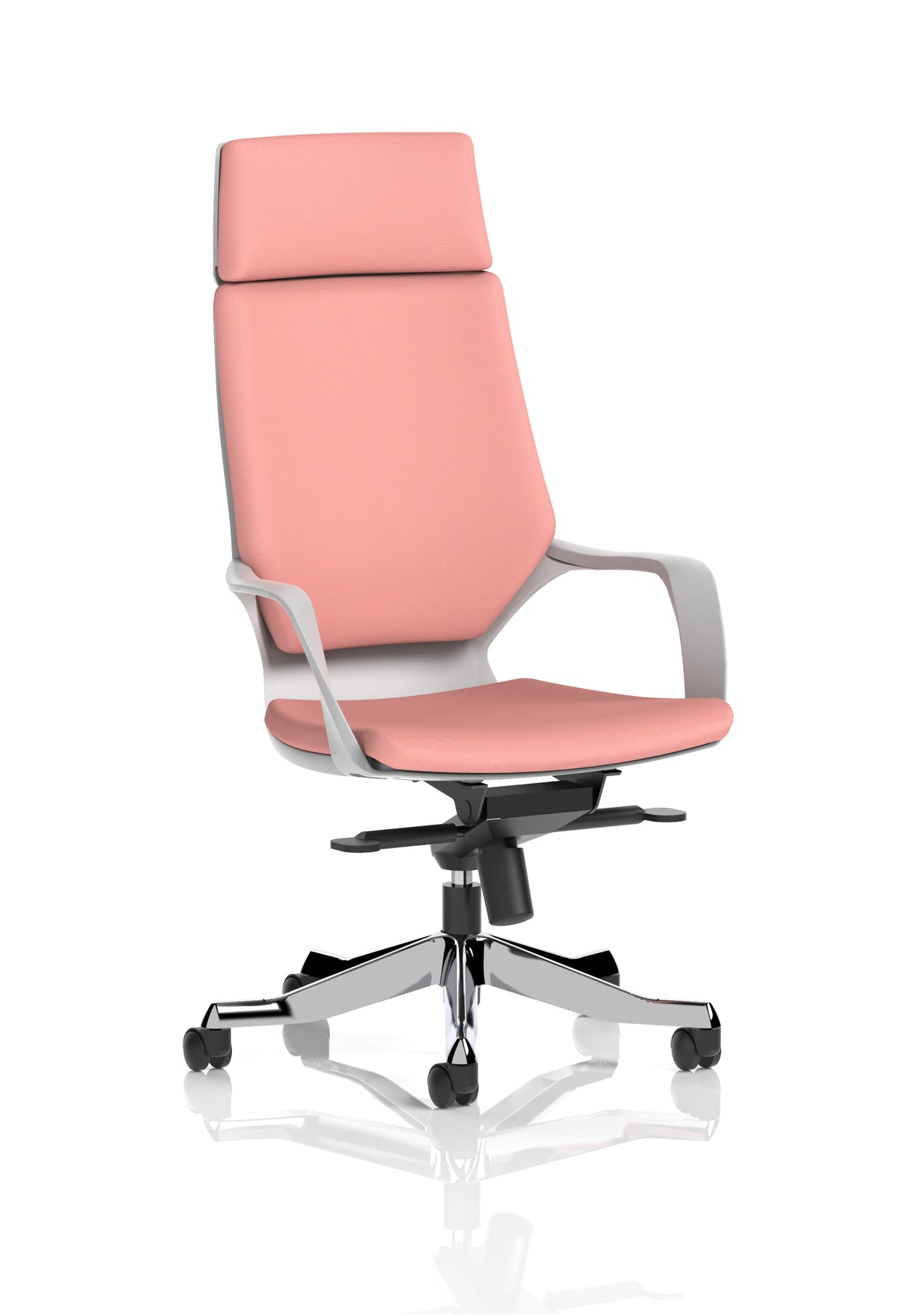 Oakridge High Back Executive Office Chair with Arms Bespoke Quest Shrimp - Industrious Decor