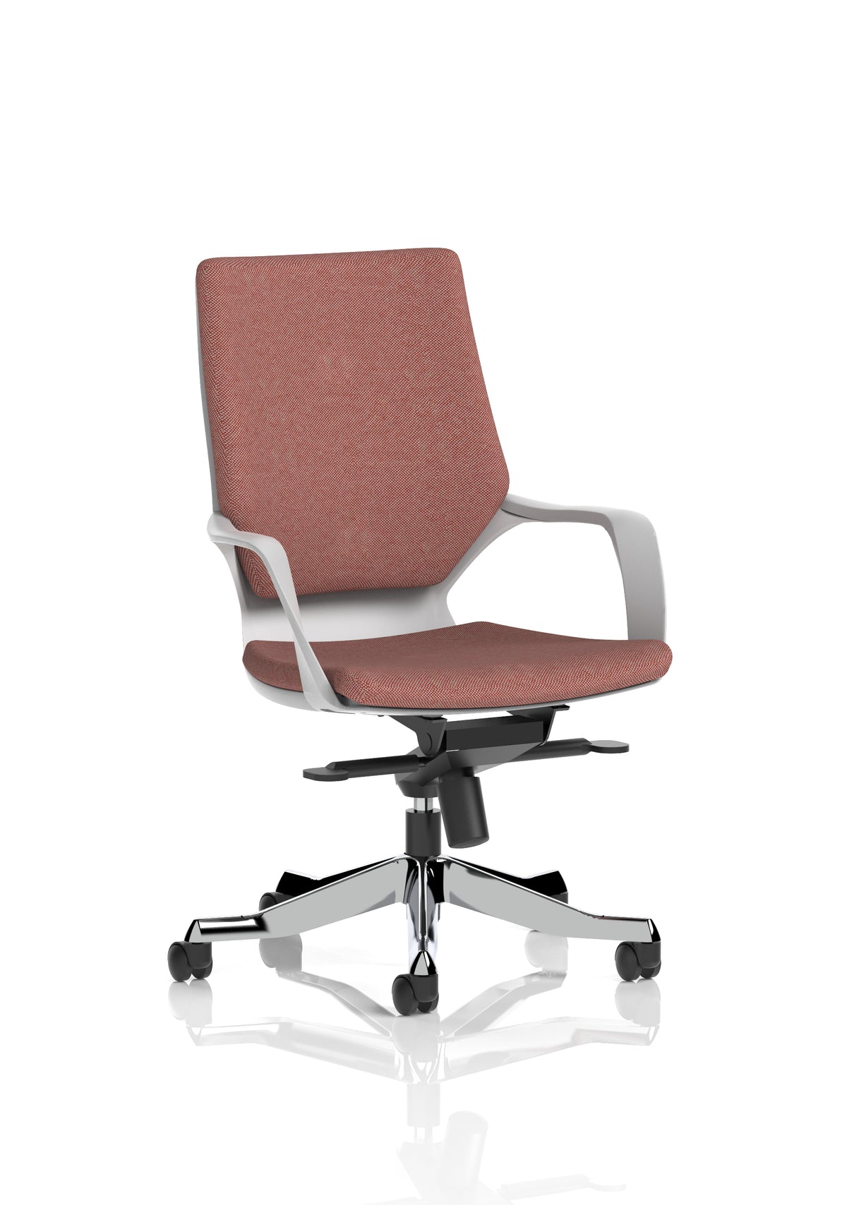 Isham Medium Back Executive Office Chair with Arms Bespoke Rivet Forge Matching Bespoke Colour - Industrious Decor