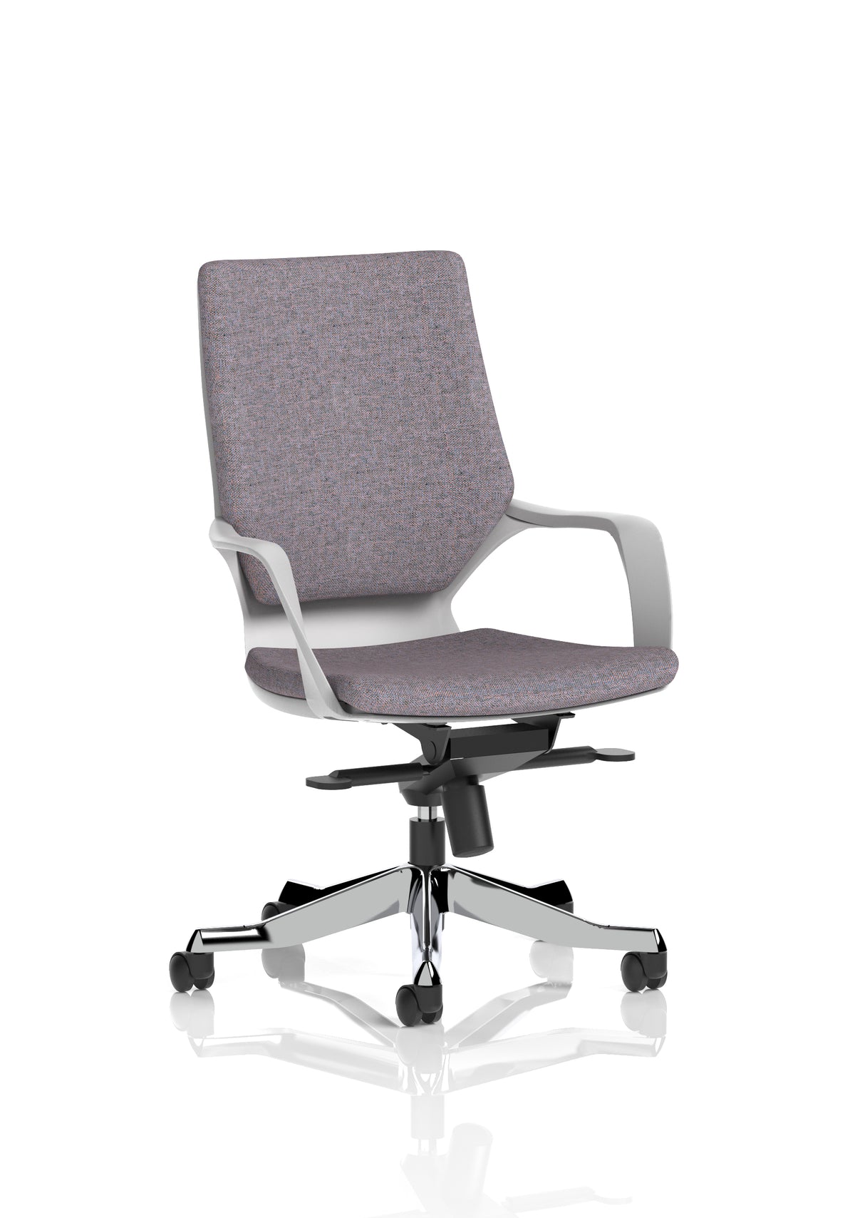 Isham Medium Back Executive Office Chair with Arms Bespoke Rivet Fuse Matching Bespoke Colour - Industrious Decor