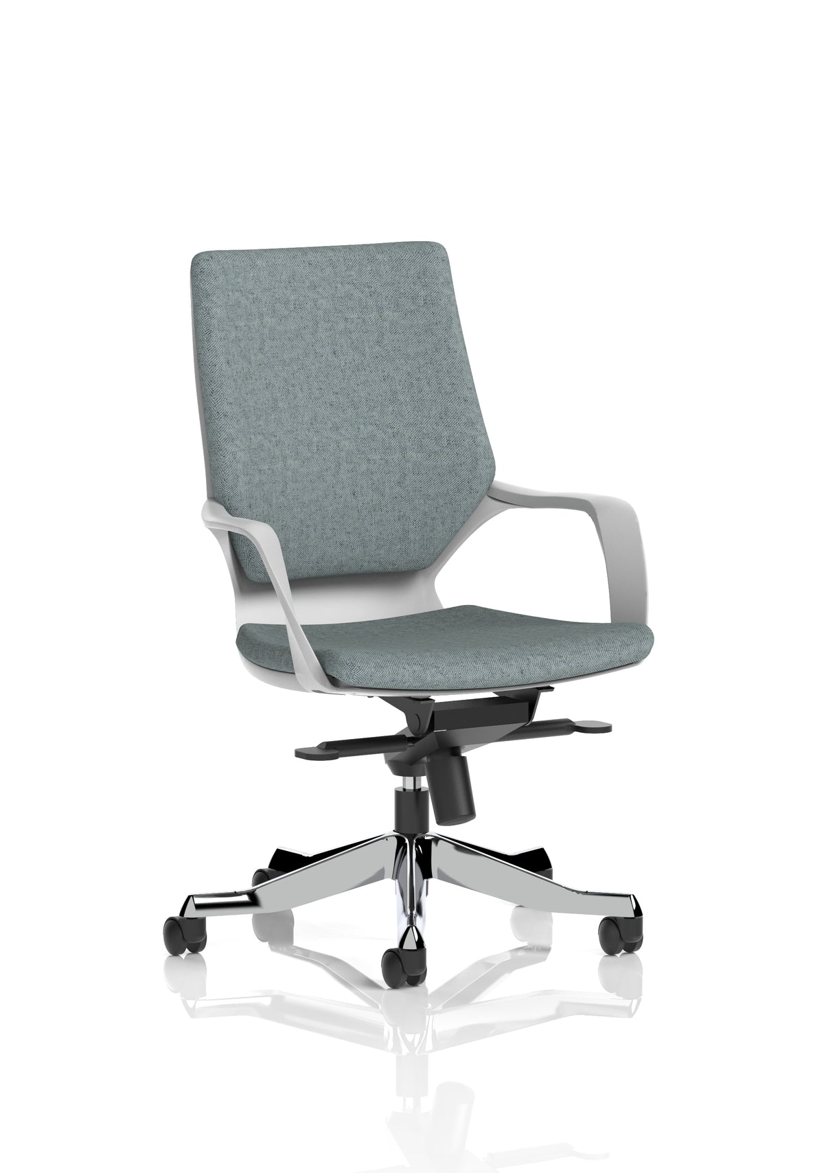 Isham Medium Back Executive Office Chair with Arms Bespoke Rivet Tensile Matching Bespoke Colour - Industrious Decor