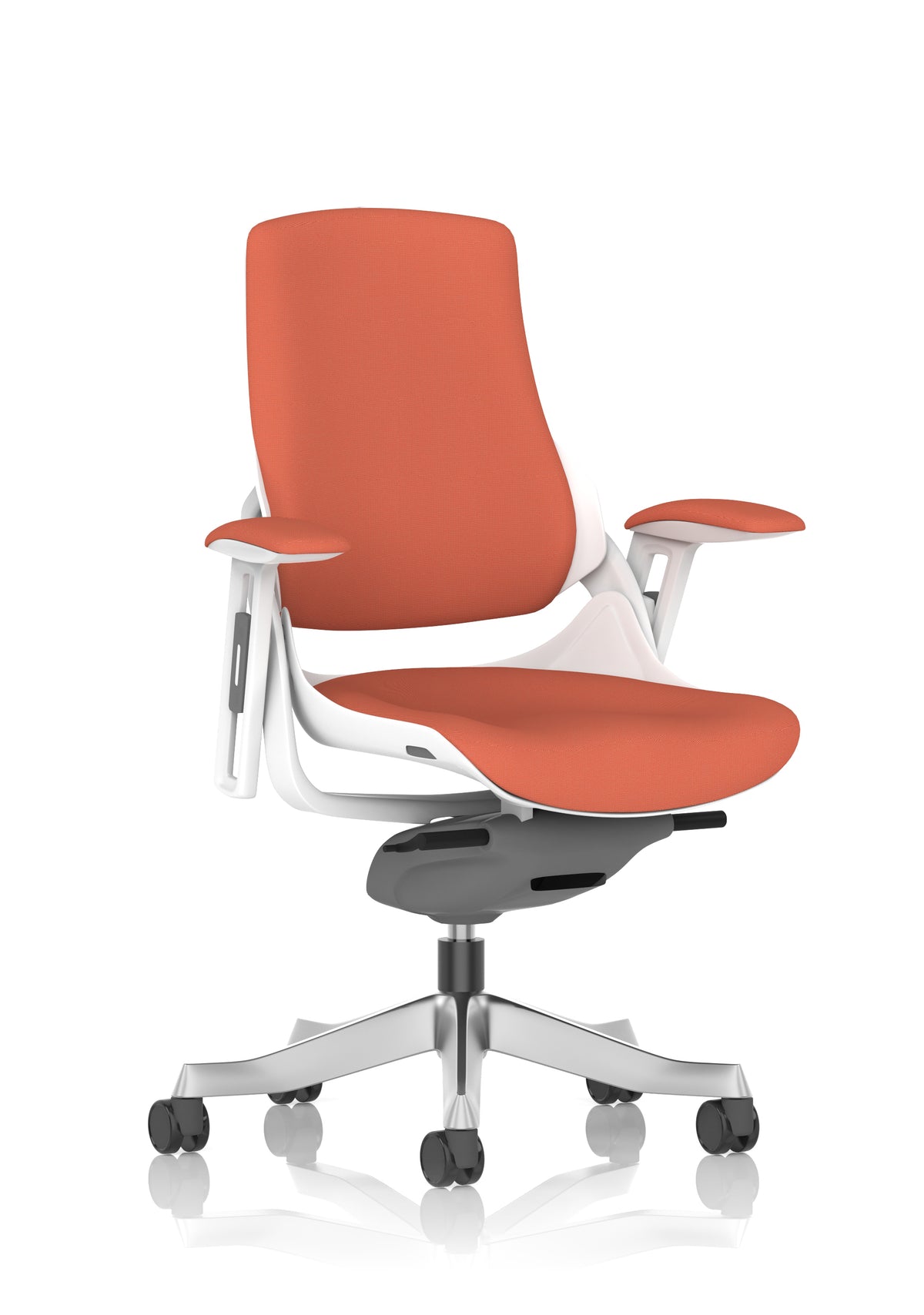 Medbourne High Back White Shell Fabric Executive Office Chair with Arms Bespoke Quest Crab Bespoke Quest Crab Fabric None - Industrious Decor