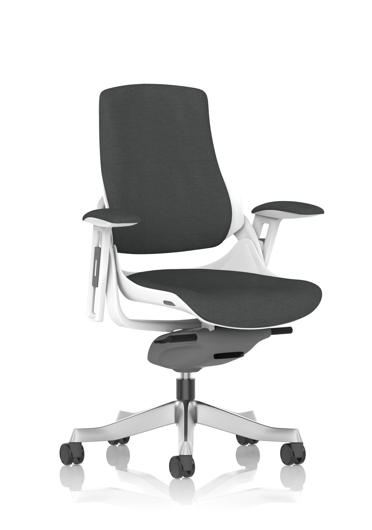 Medbourne High Back White Shell Fabric Executive Office Chair with Arms Bespoke Quest Mussel Bespoke Quest Mussel Fabric None - Industrious Decor