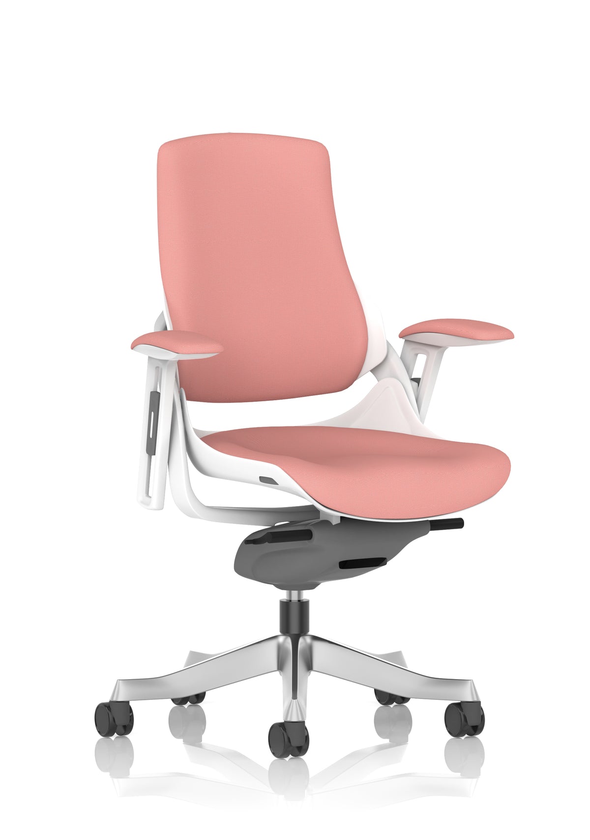Medbourne High Back White Shell Fabric Executive Office Chair with Arms Bespoke Quest Shrimp Bespoke Quest Shrimp Fabric None - Industrious Decor
