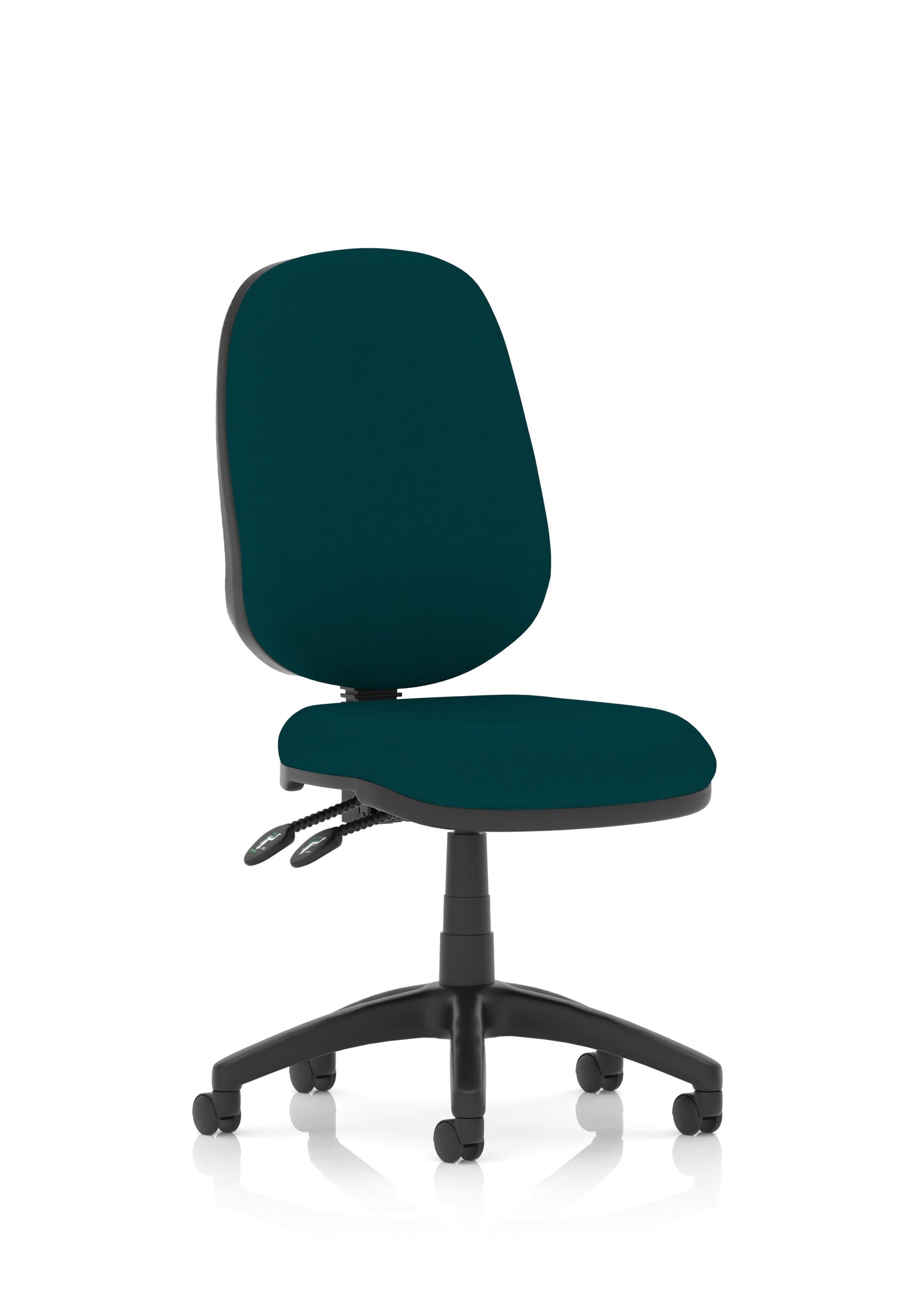 Luna II Lever Task Operator Chair Maringa Teal None - Industrious Decor