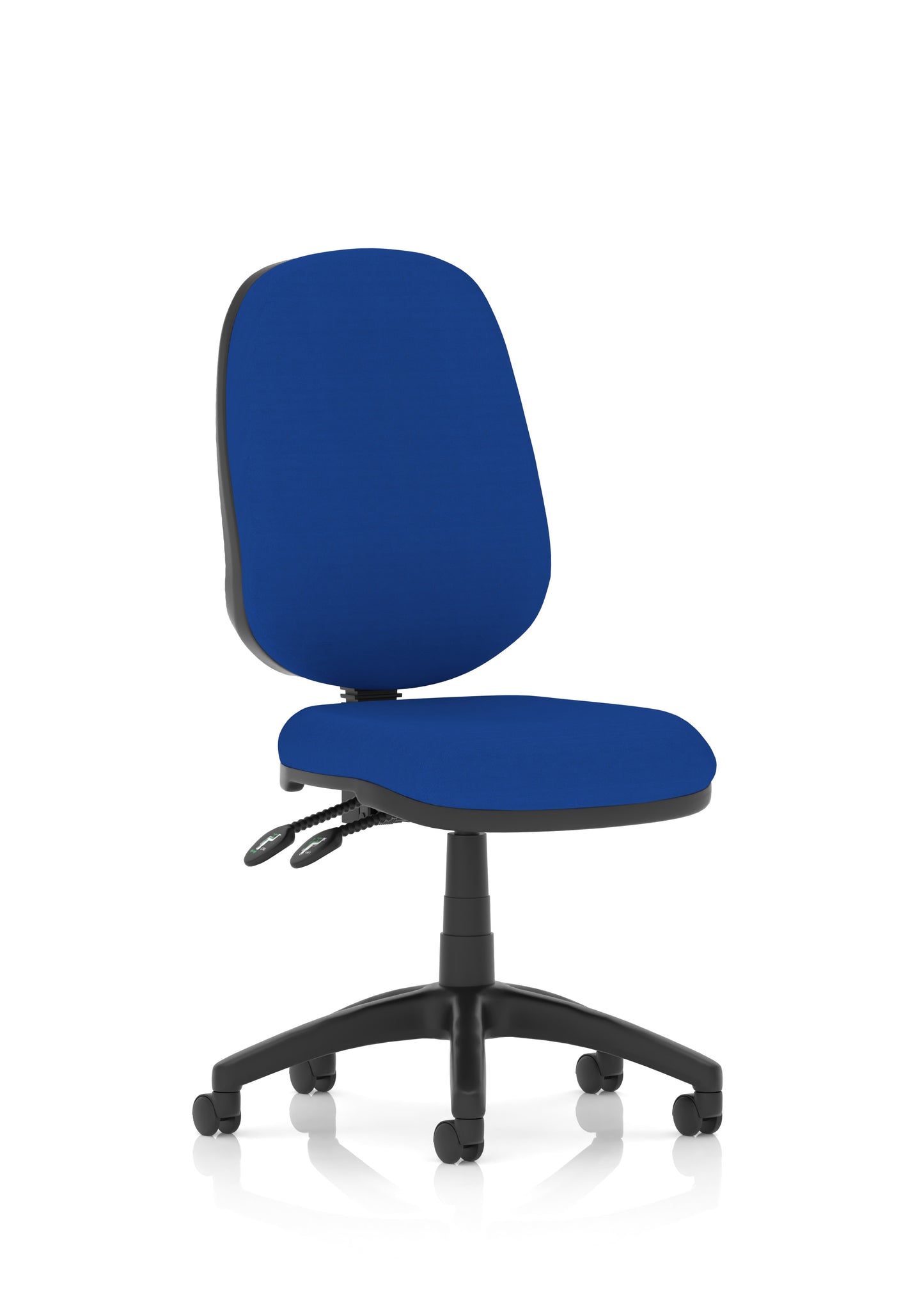 Luna II Lever Task Operator Chair Stevia Blue None - Industrious Decor