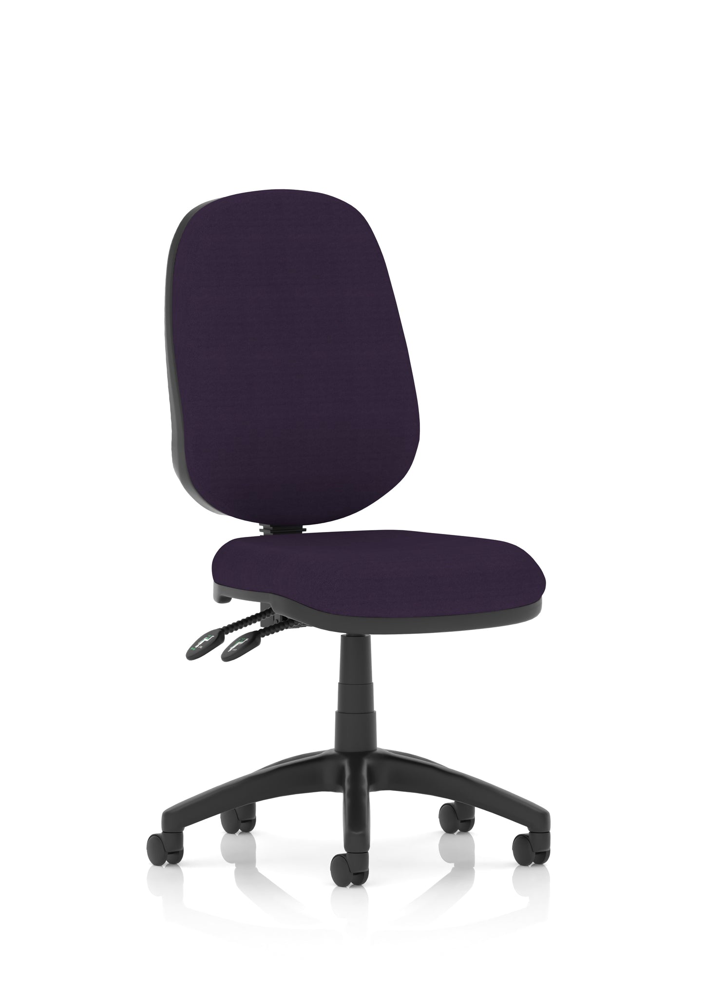 Luna II Lever Task Operator Chair Tansy Purple None - Industrious Decor
