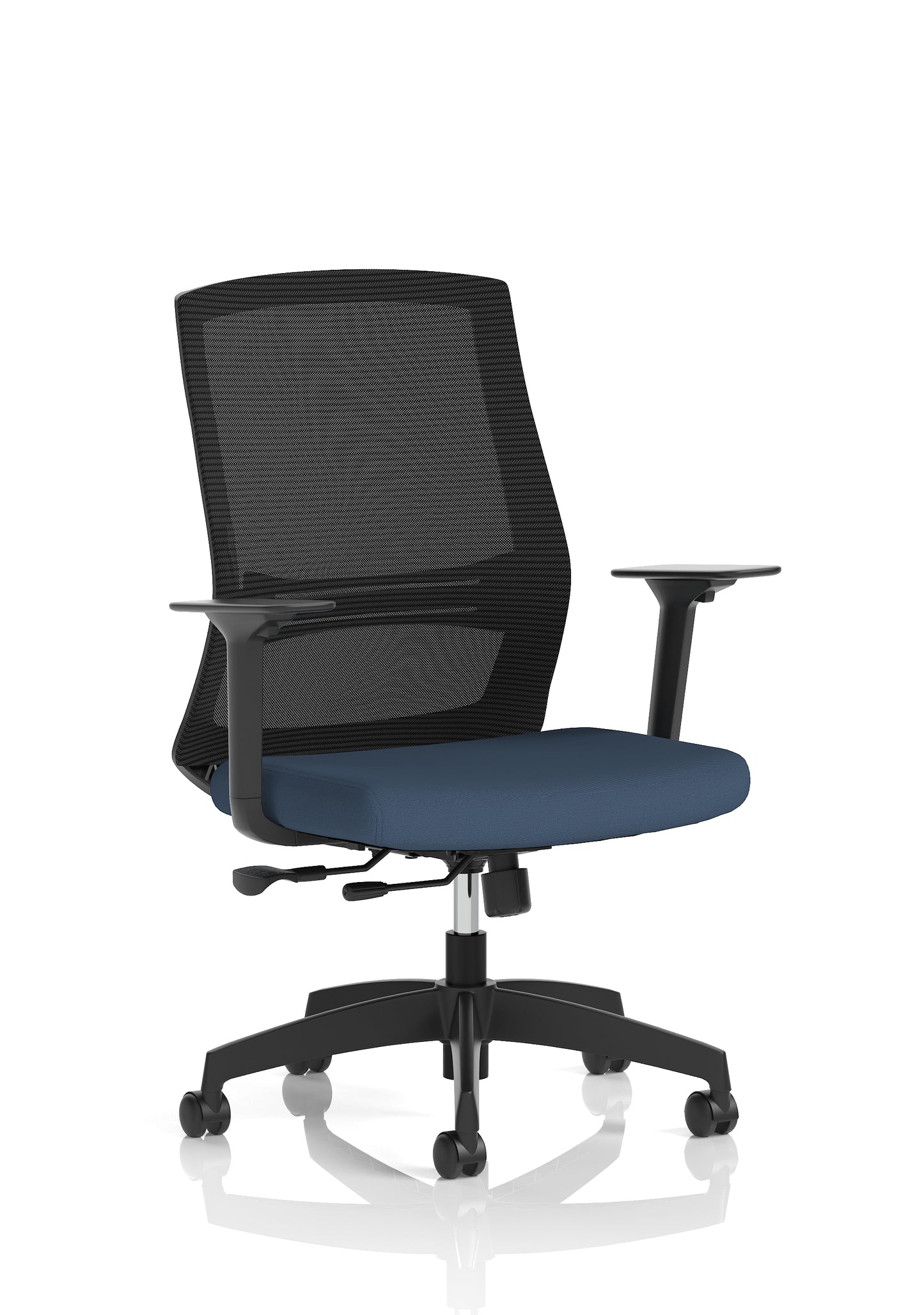 Ventra Mesh Back Task Operator Office Chair Height Adjustable Arms Bespoke Quest Whelk None - Industrious Decor
