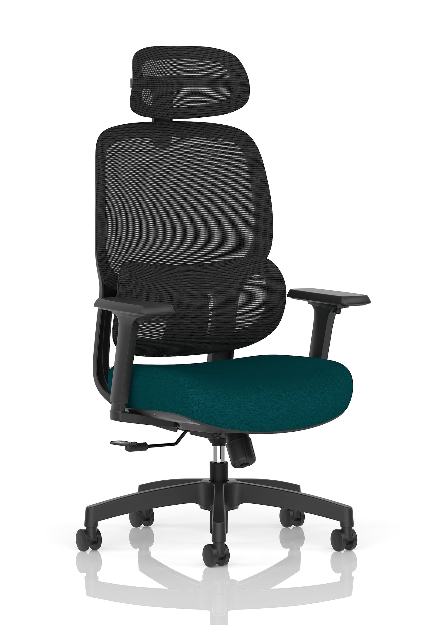 Rowan Mesh Back Chair Bespoke Maringa Teal - Industrious Decor