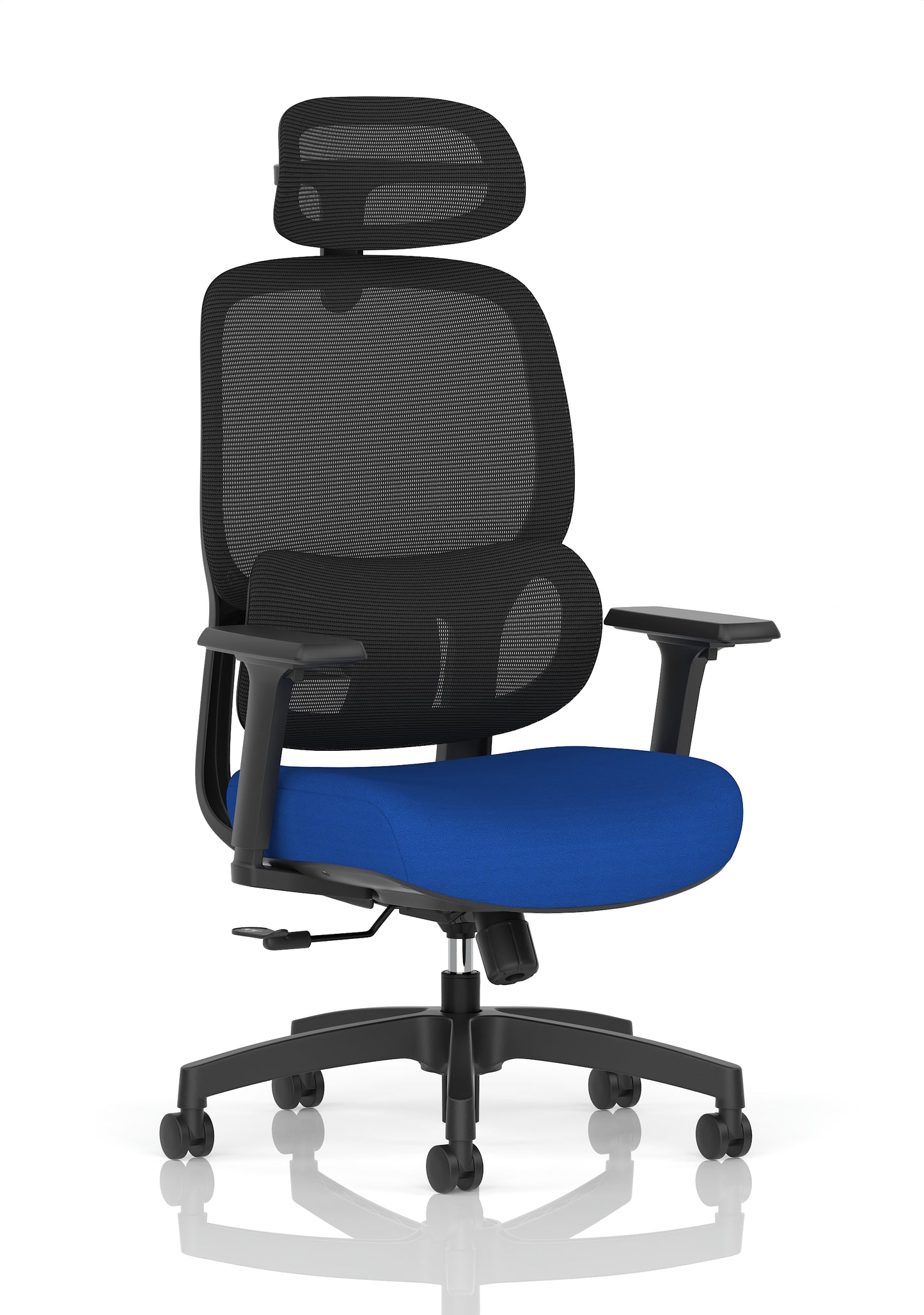 Rowan Mesh Back Chair Bespoke Stevia Blue - Industrious Decor