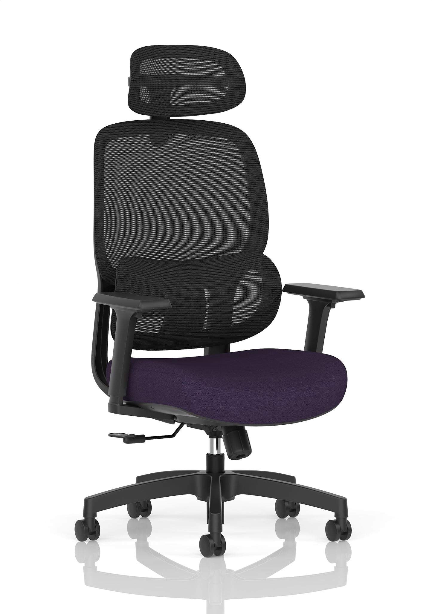 Rowan Mesh Back Chair Bespoke Tansy Purple - Industrious Decor