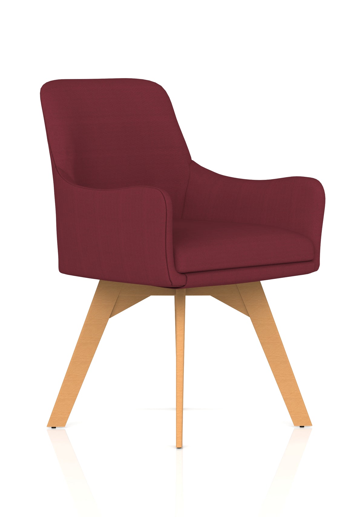 Marden Bespoke Upholstered Visitor Chair Bespoke Ginseng Chilli - Industrious Decor