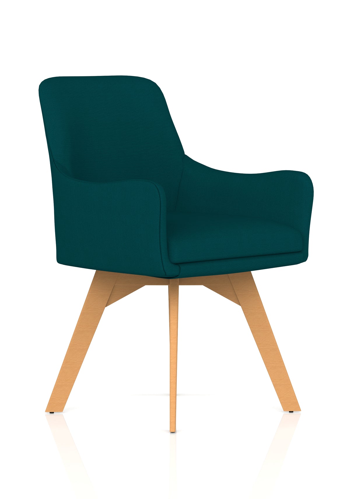 Marden Bespoke Upholstered Visitor Chair Bespoke Maringa Teal - Industrious Decor