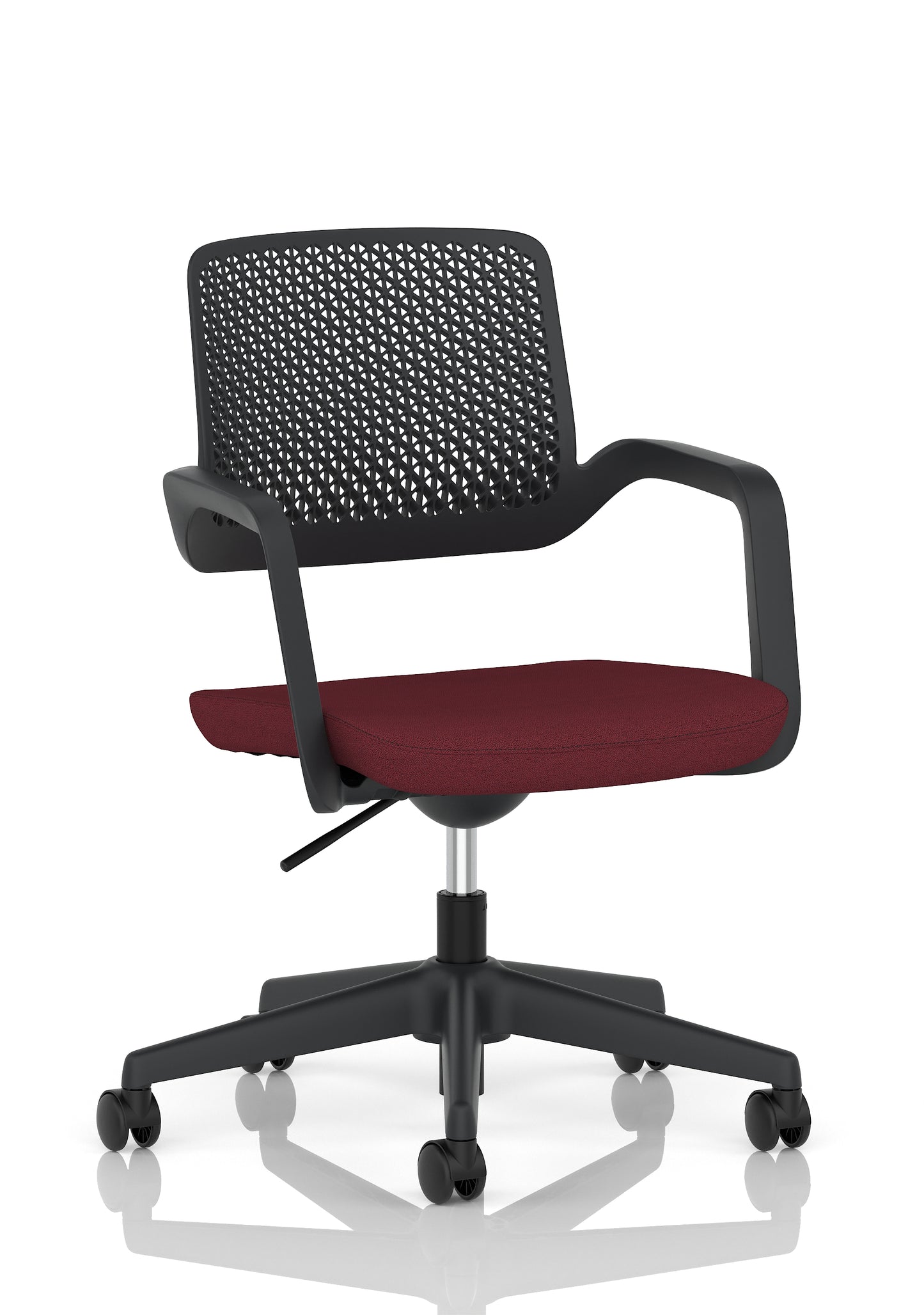 Cosmo Task Operator Chair Black Bespoke Ginseng Chilli - Industrious Decor