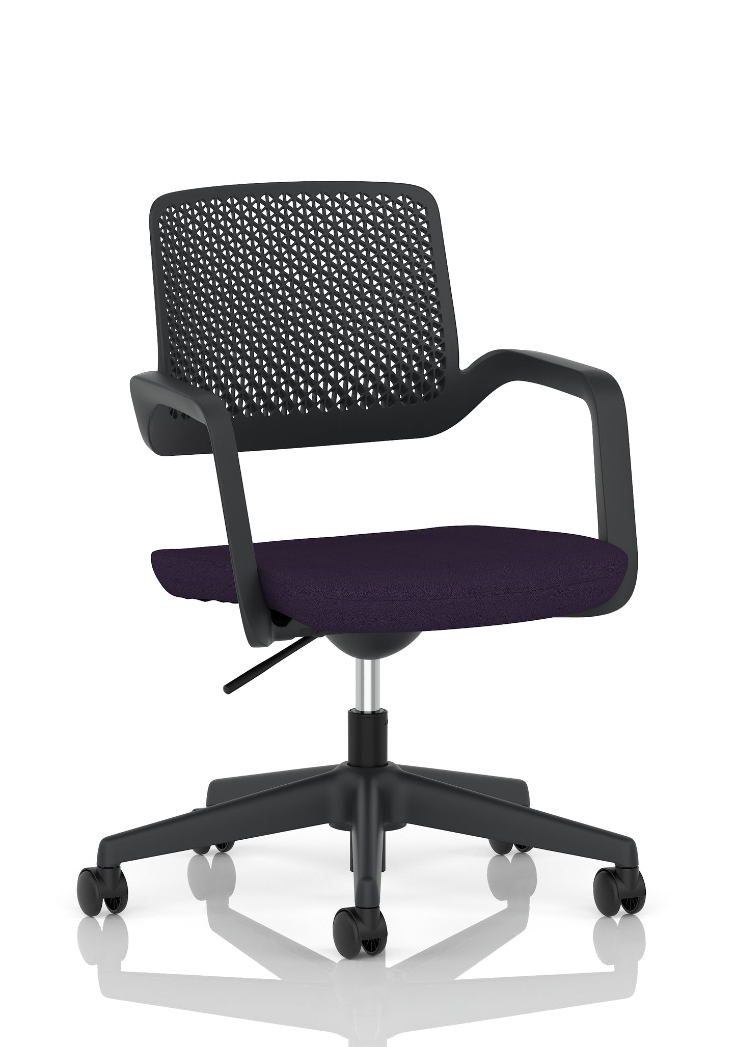Cosmo Task Operator Chair Black Bespoke Tansy Purple - Industrious Decor