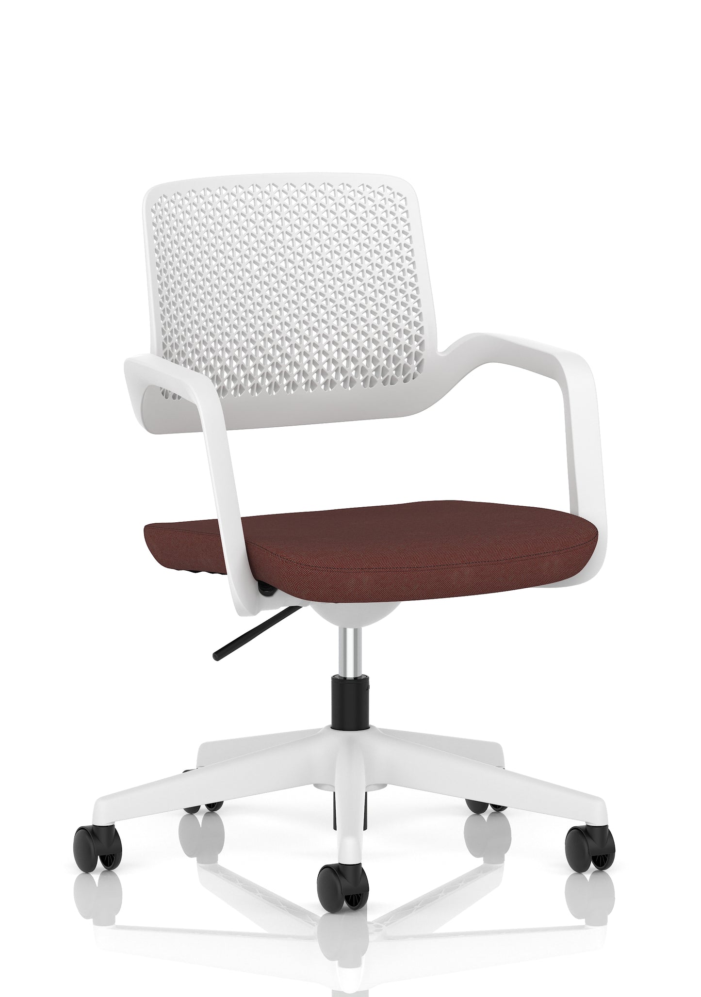 Cosmo Task Operator Chair White Bespoke Rivet Forge - Industrious Decor