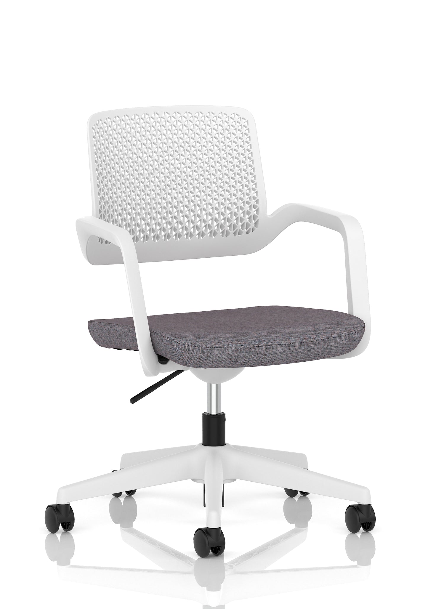 Cosmo Task Operator Chair White Bespoke Rivet Fuse - Industrious Decor