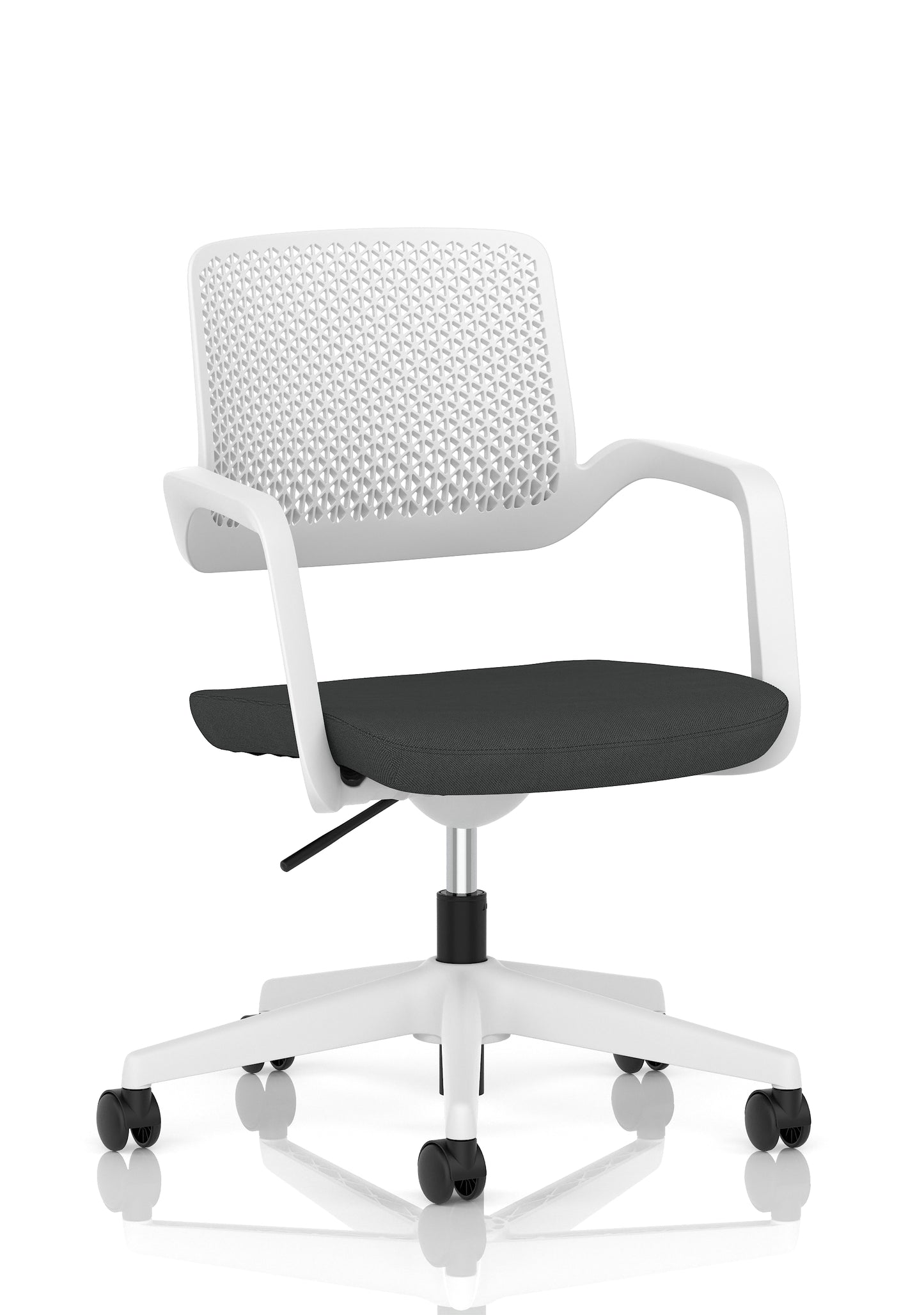 Cosmo Task Operator Chair White Bespoke Quest Mussel - Industrious Decor
