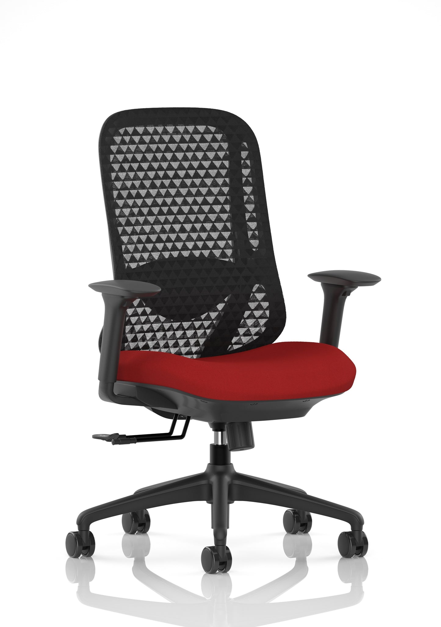 Prism Ergonomic Mesh Back Office Chair with Adjustable Arms Bespoke Bergamot Cherry None - Industrious Decor