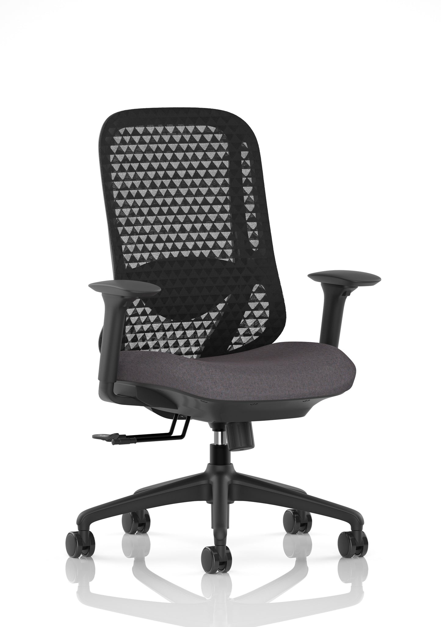 Prism Ergonomic Mesh Back Office Chair with Adjustable Arms Bespoke Rivet Fuse None - Industrious Decor