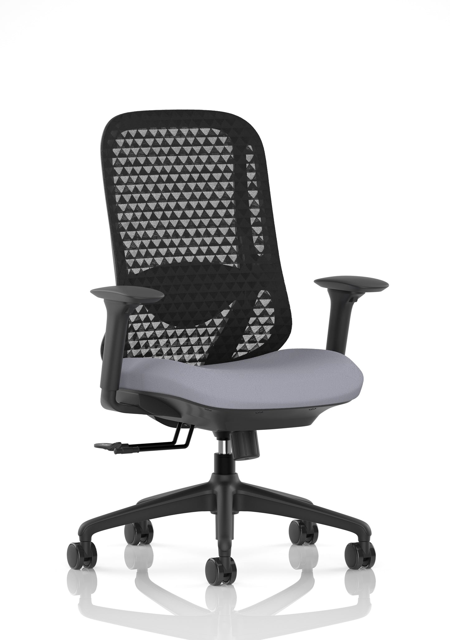 Prism Ergonomic Mesh Back Office Chair with Adjustable Arms Bespoke Quest Shell None - Industrious Decor