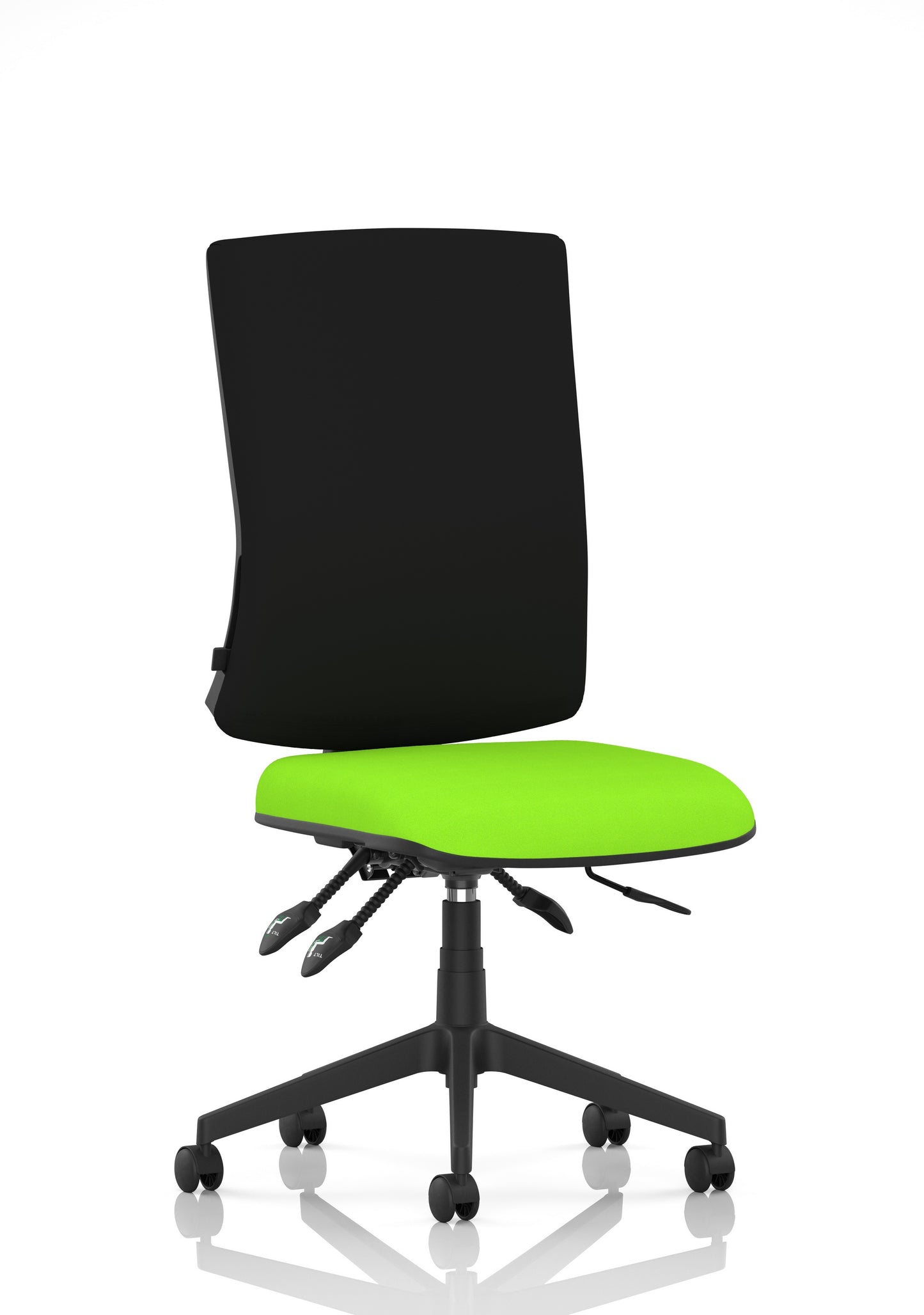 Orlena High Back Ergonomic Task Operator Office Chair Bespoke Myrrh Green Black None - Industrious Decor
