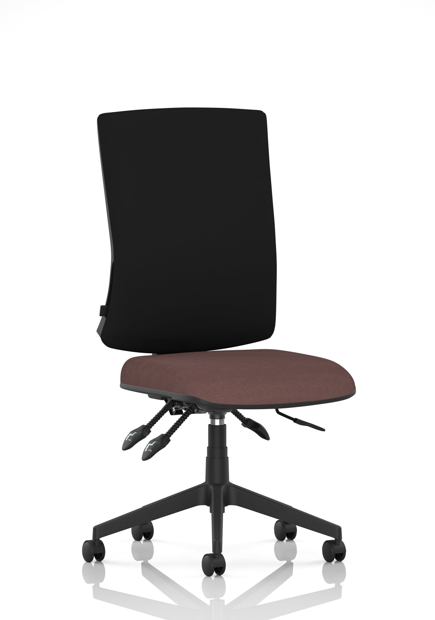 Orlena High Back Ergonomic Task Operator Office Chair Bespoke Rivet Forge Black None - Industrious Decor