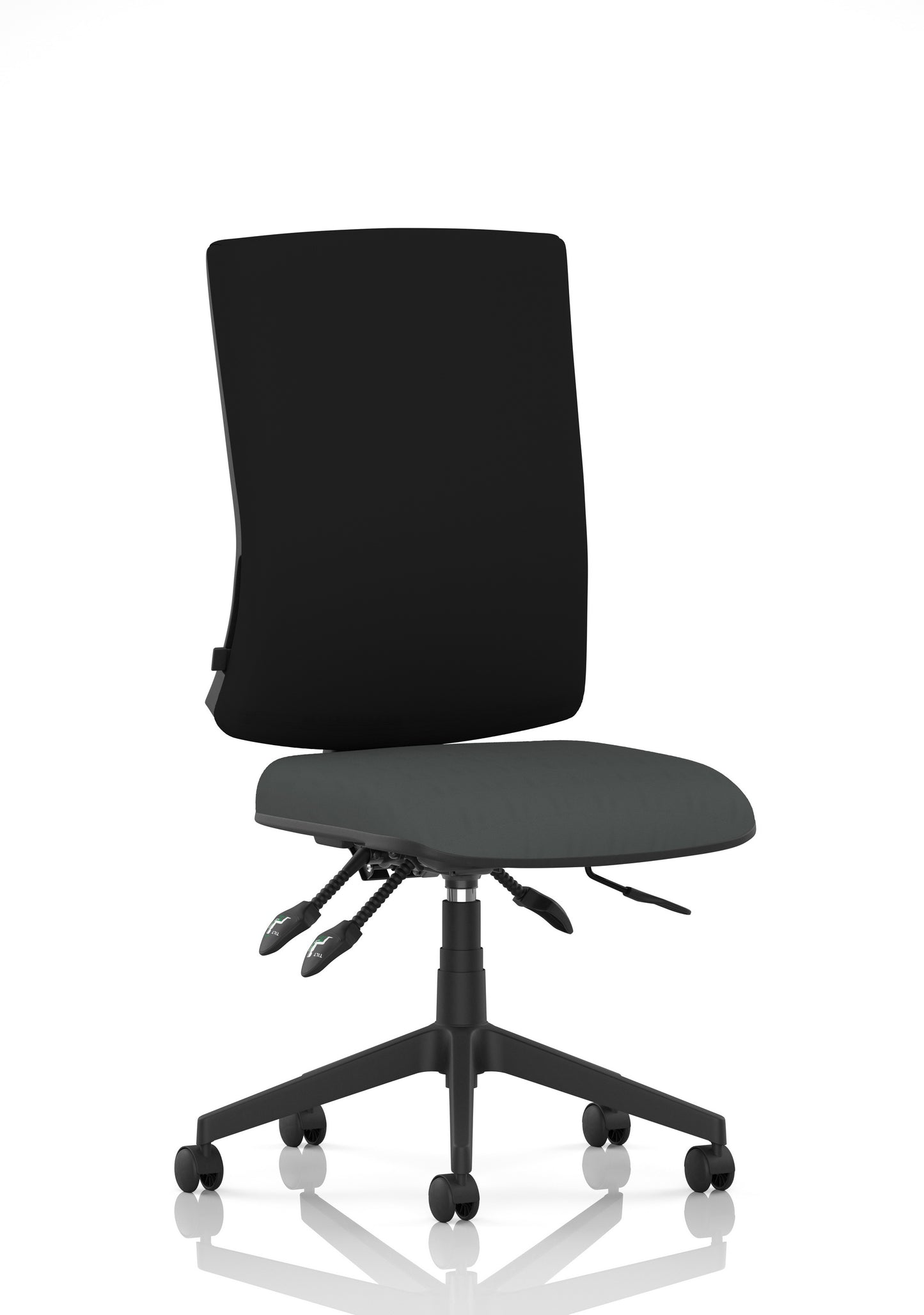 Orlena High Back Ergonomic Task Operator Office Chair Bespoke Quest Mussel Black None - Industrious Decor